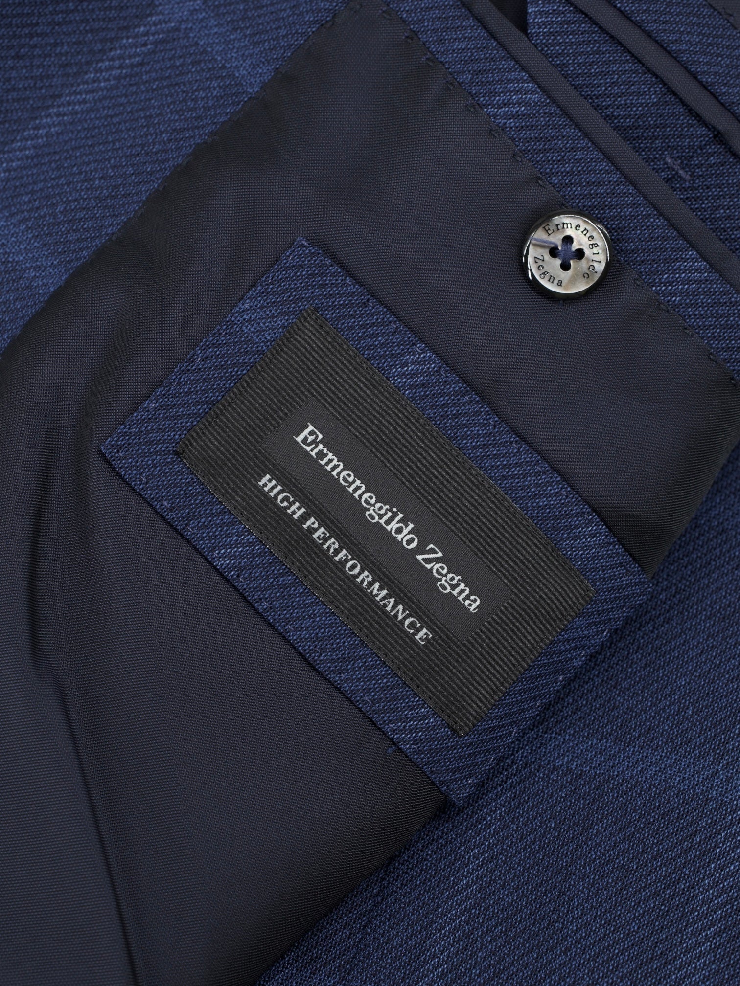 Ermenegildo Zegna Royal Blue Lightweight-Wool Windowpane Milano Easy Jacket