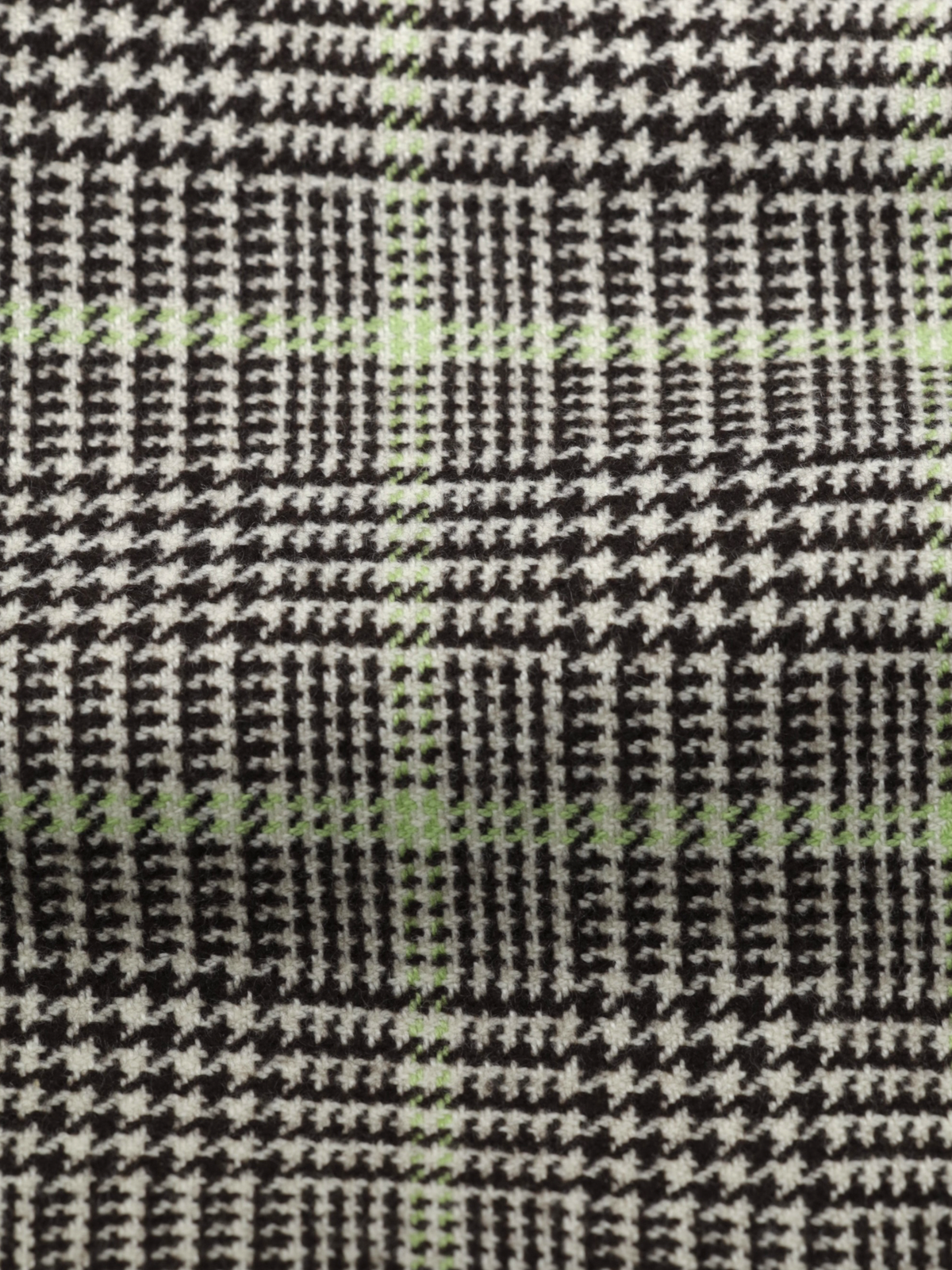 Luigi Borrelli Grey & Light Green Pure Cashmere Prince of Wales Jacket