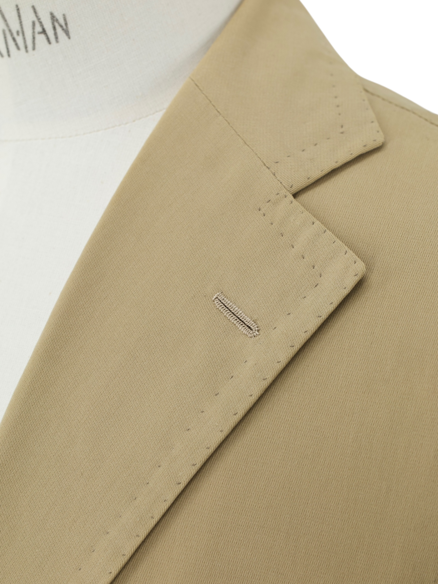 Cesare Attolini Khaki Pure-Cotton Sartorial Summer Suit