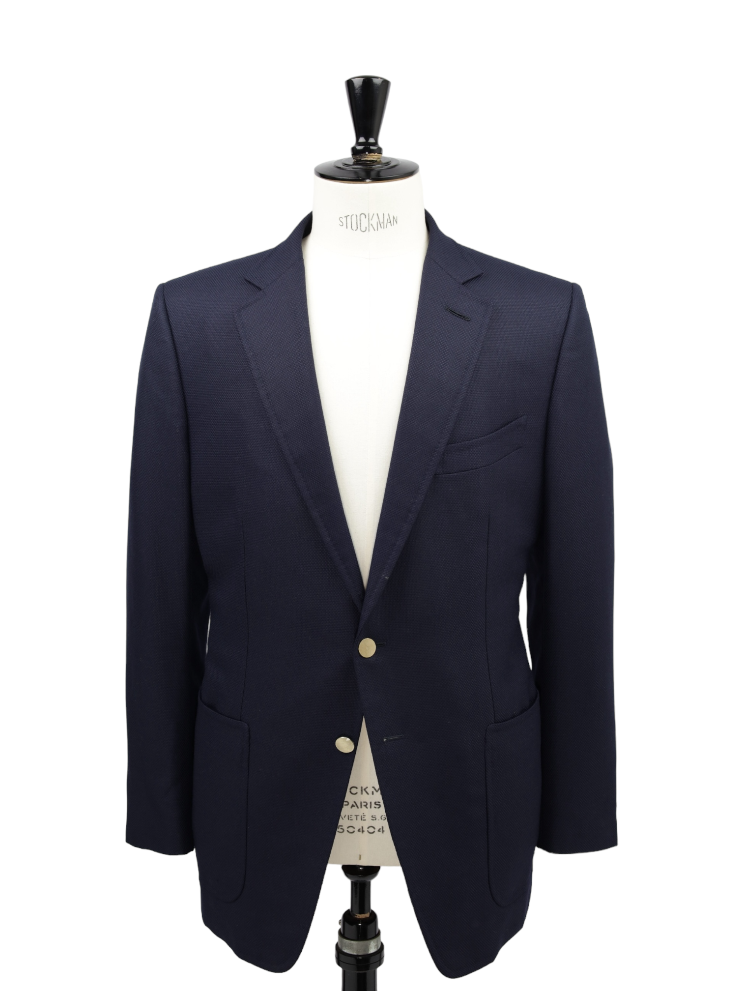 Tom Ford Navy Wool & Mohair Micro-Structure Jacket