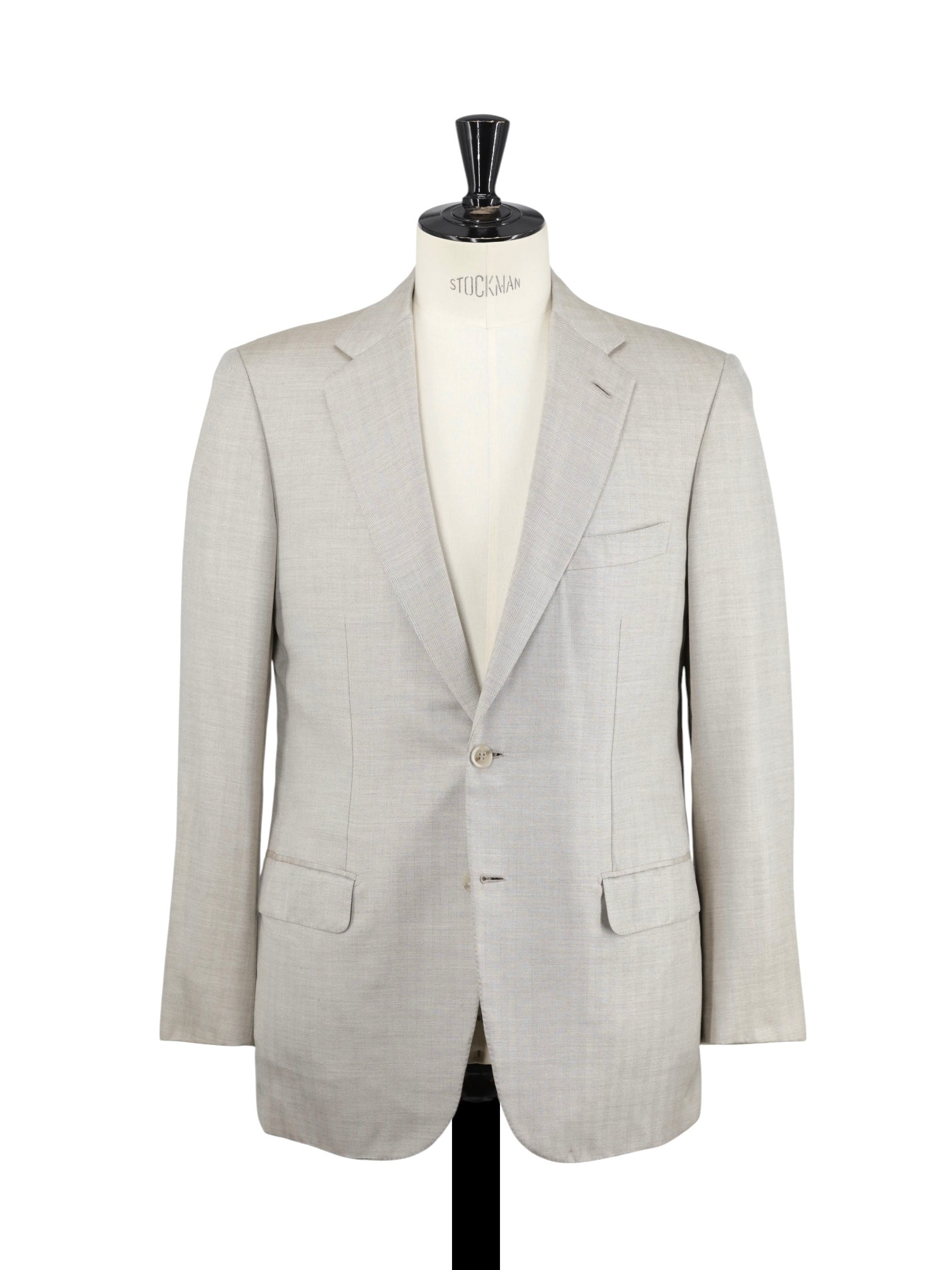 Brioni Sand Cashmere & Silk Herringbone Parlamento Jacket