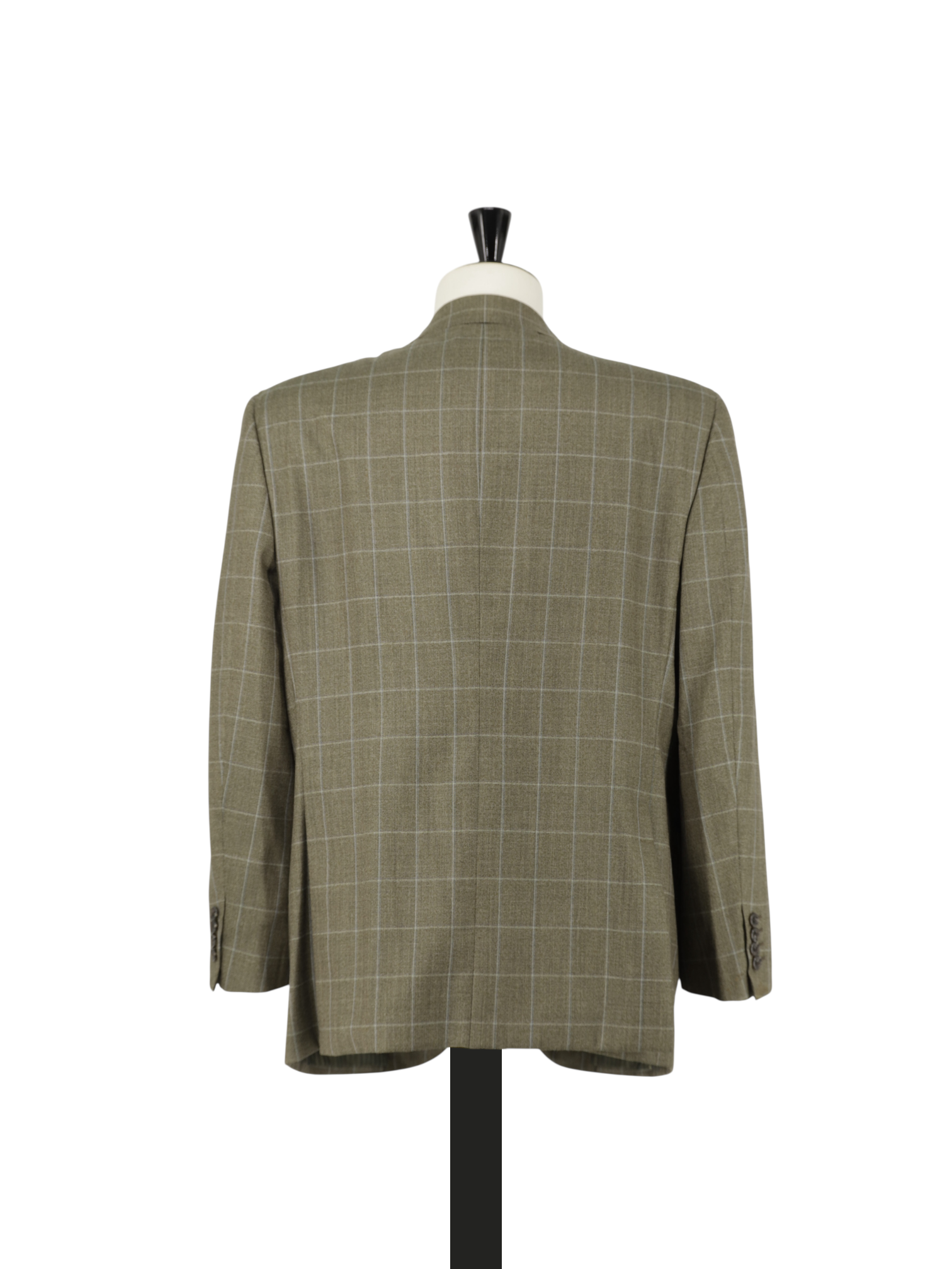 Brioni Moss Green & Light Blue Fine-Wool Windowpane Palatino Jacket