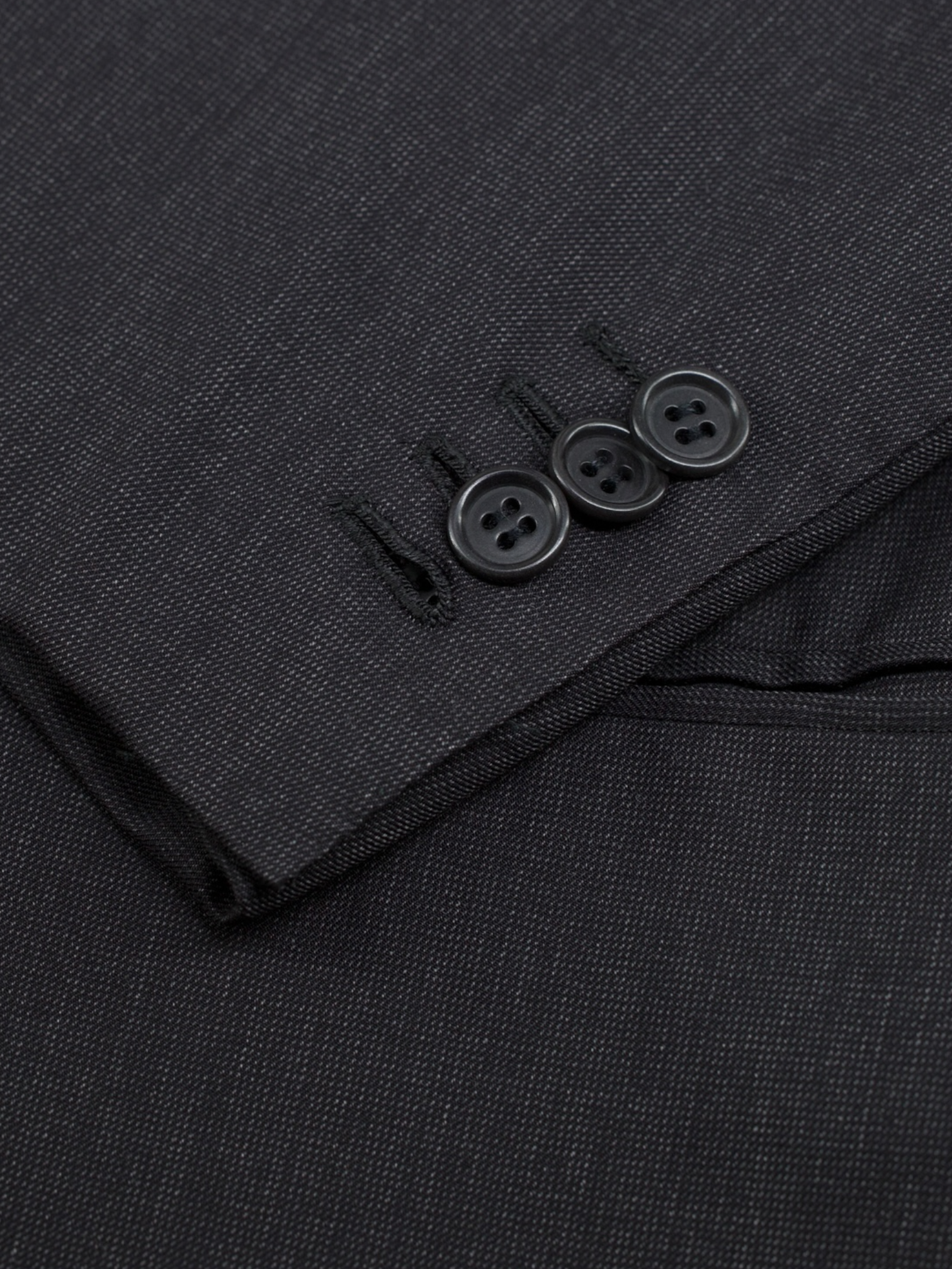Kiton Dark Grey Super 150's "Diamante Blu" Pinpoint Suit