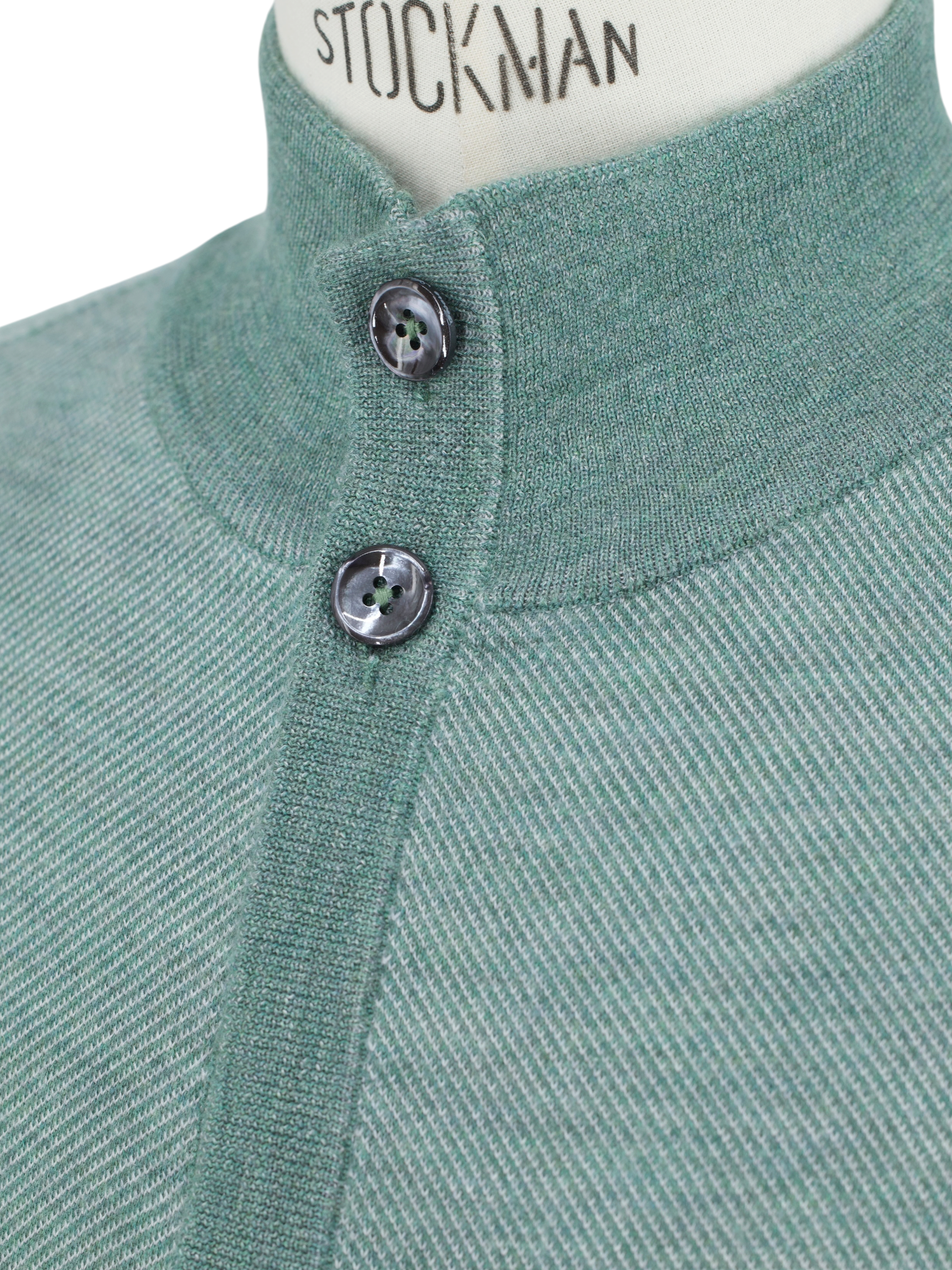 Cesare Attolini Sage Green Cashmere & Silk Cardigan