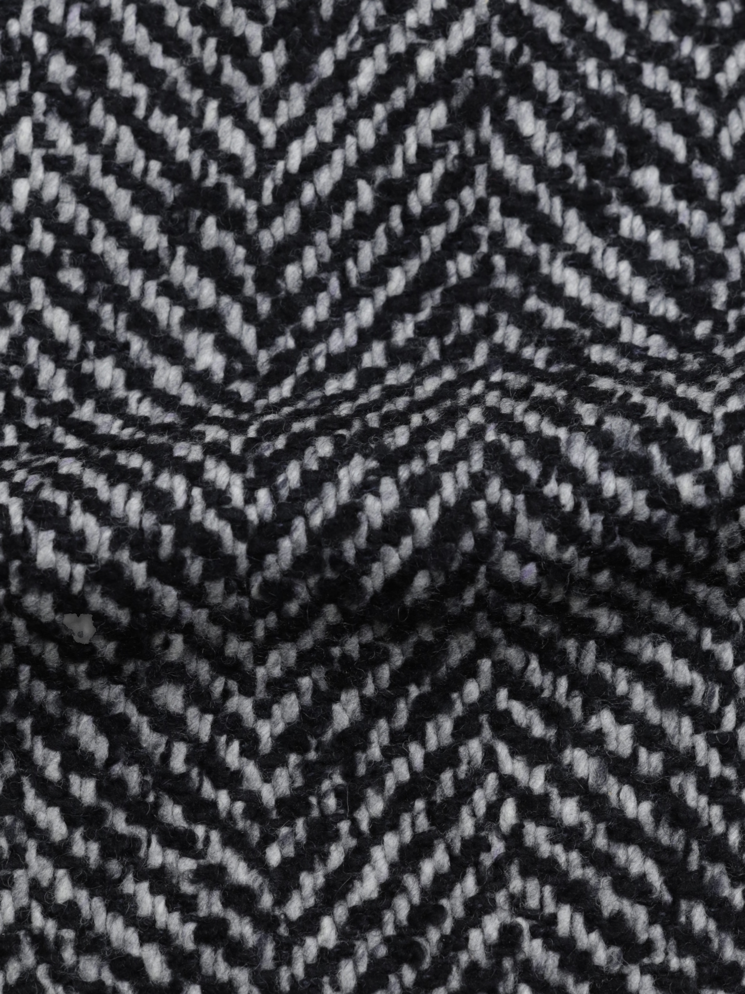 Kiton Black & White Wool, Cashmere & Silk Bouclé-Herringbone Jacket