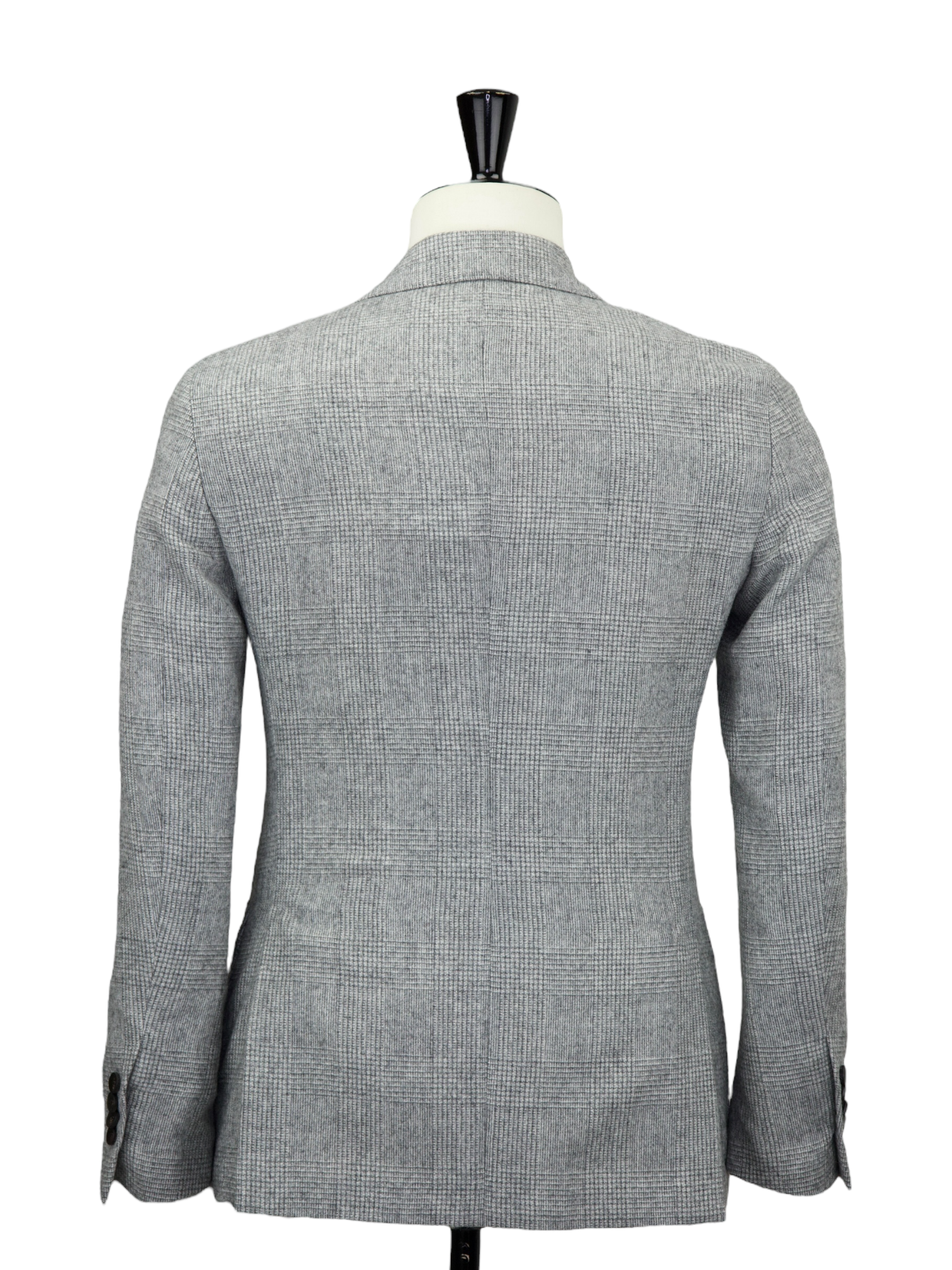 Lardini Grey Wool & Alpaca Prince of Wales Jacket