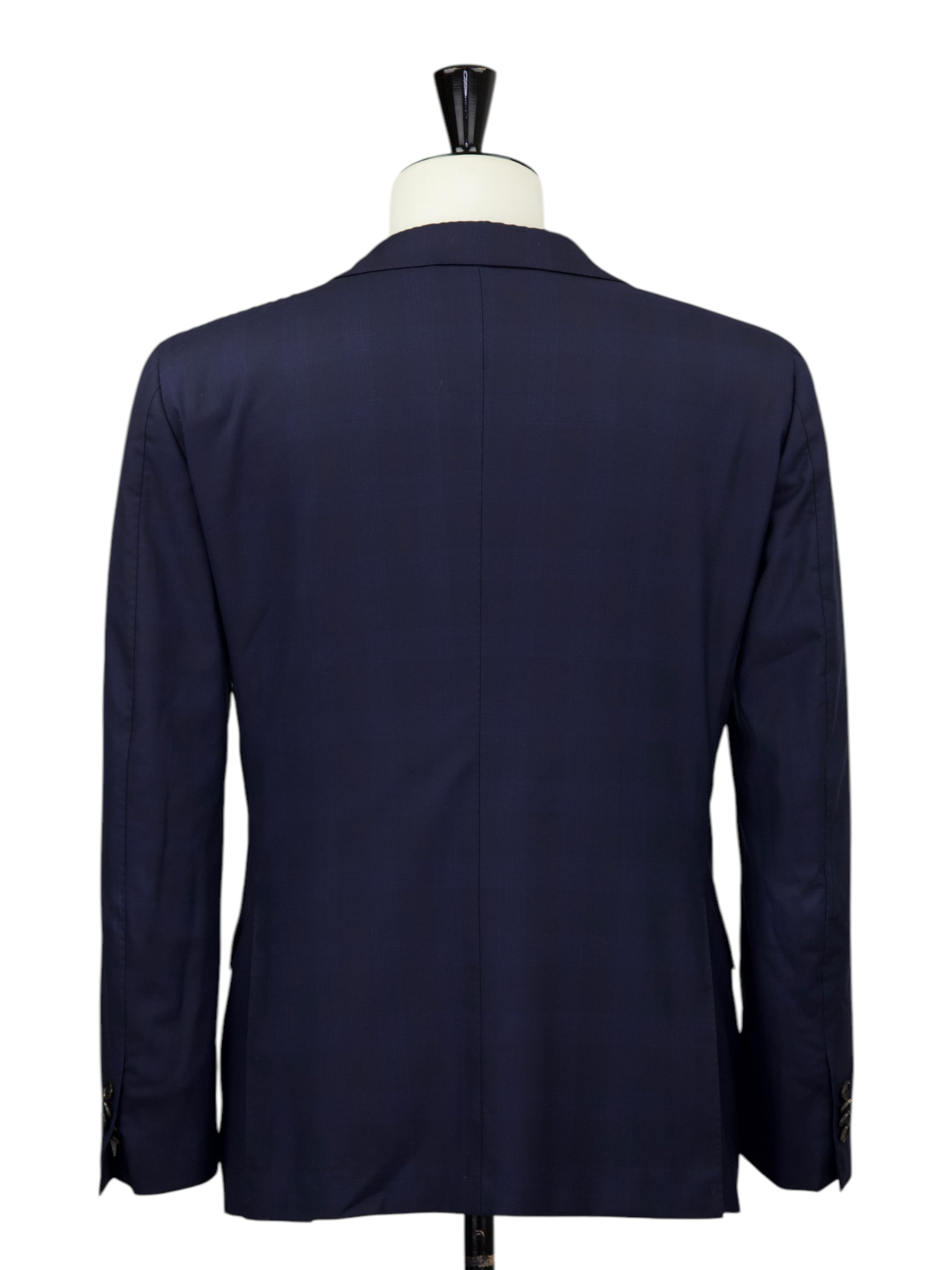 Cesare Attolini Dark Blue Super 160's Glen-Check Suit