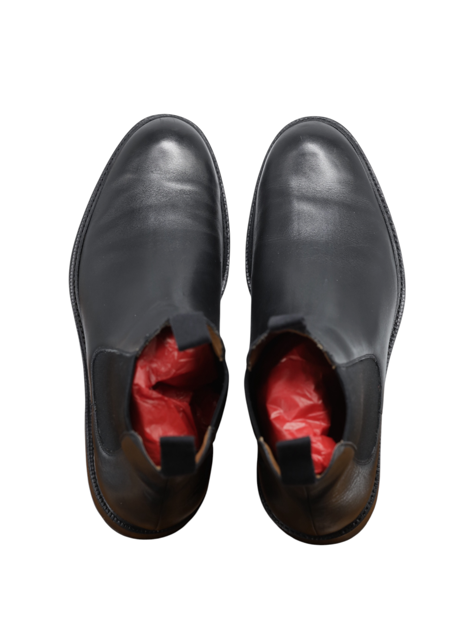 Carmina Black Funchal-Leather Commando-Sole Llubu Chelsea Boot