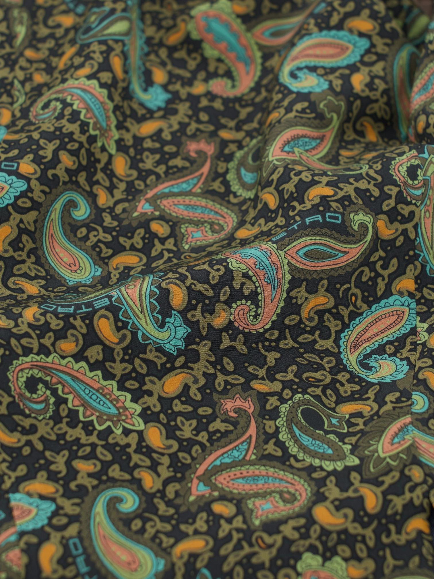 Etro Steel Blue & Brown Wool & Silk Pinstripe Suit