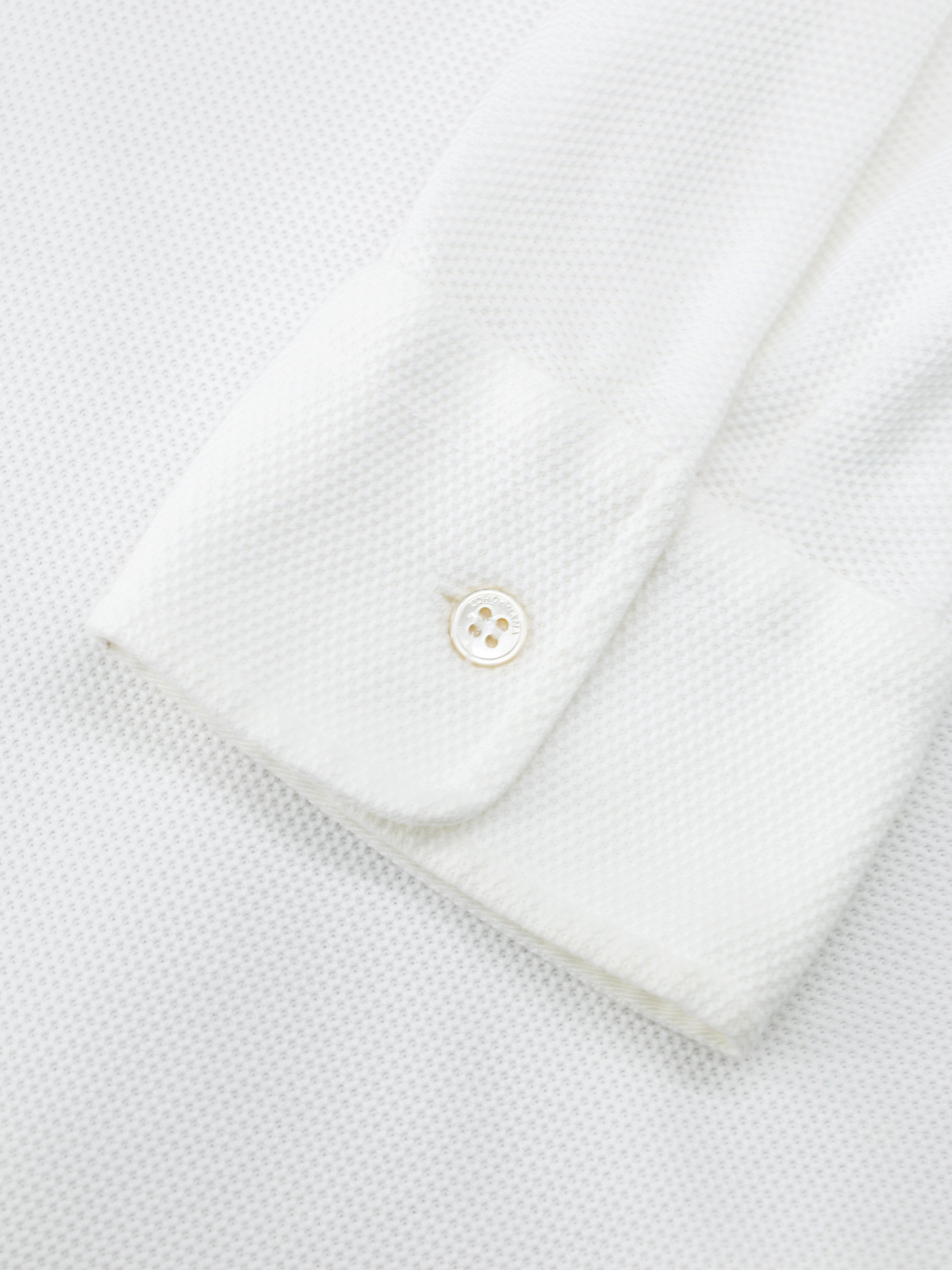 Loro Piana White Cotton-Piqué Long-Sleeve Pop-Over Shirt