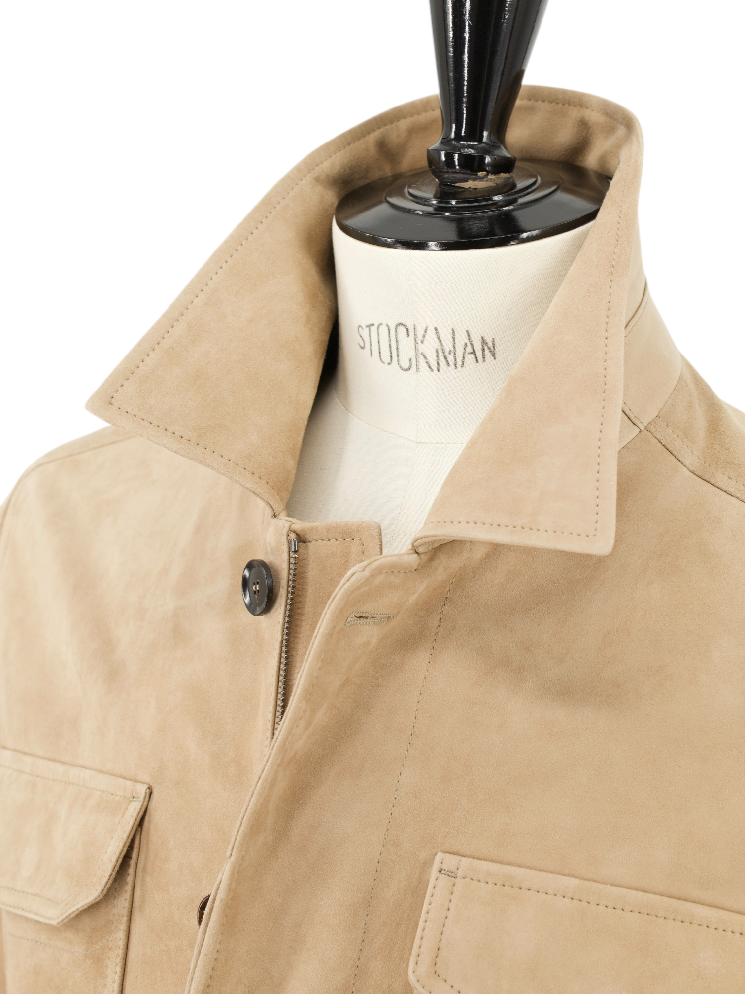 Brioni Beige Sahariana Lambskin Jacket