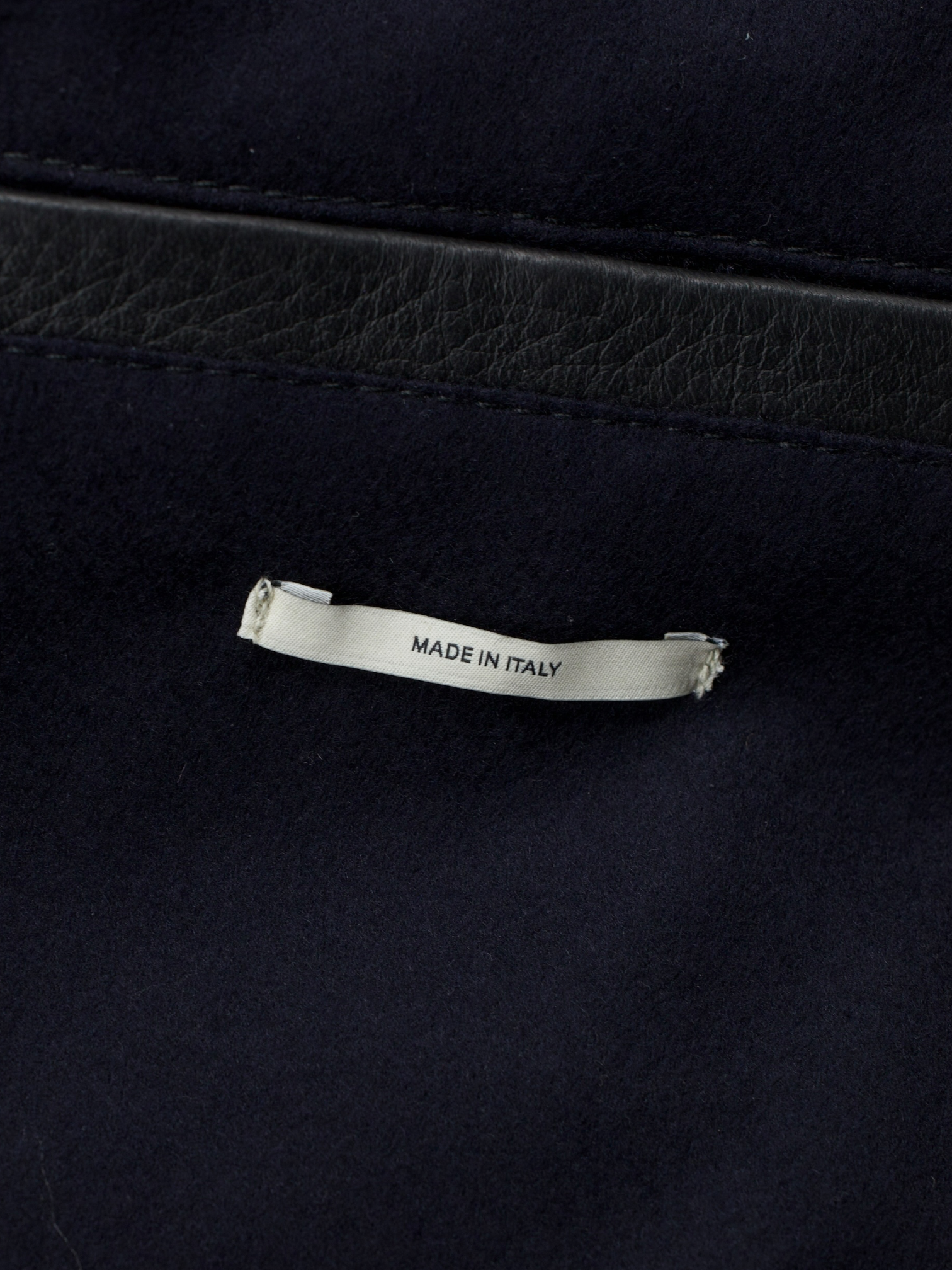 Valstar Black Deerskin & Cashmere-Award Lining Zip-Up Jacket