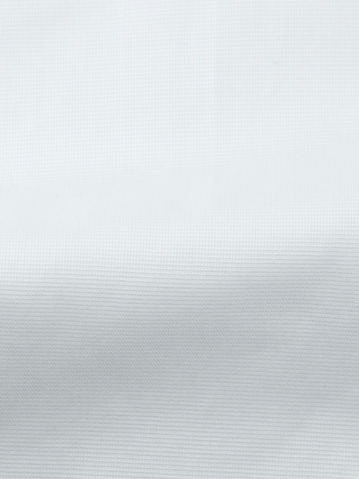 Finamore White Dobby-Cotton Spread-Collar Shirt
