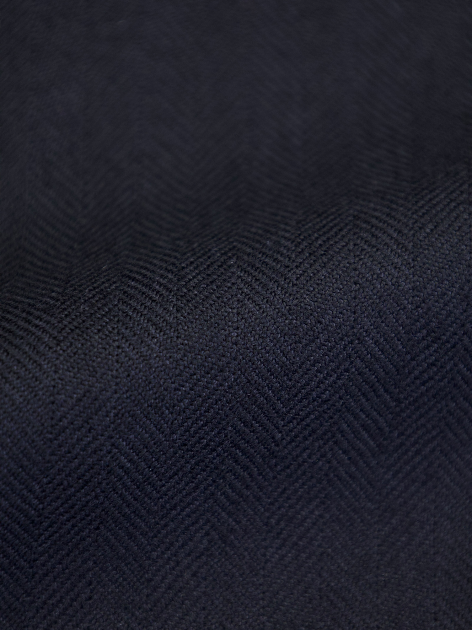 Cesare Attolini Black Cashmere Herringbone Jacket