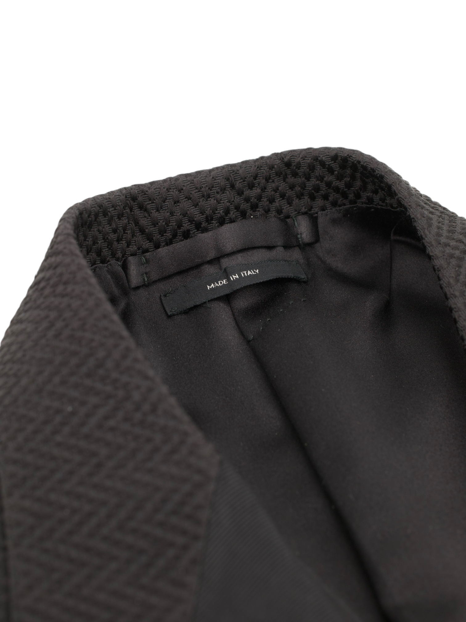 Tom Ford Black Cotton & Silk Blend Micro-Structure Smoking Jacket