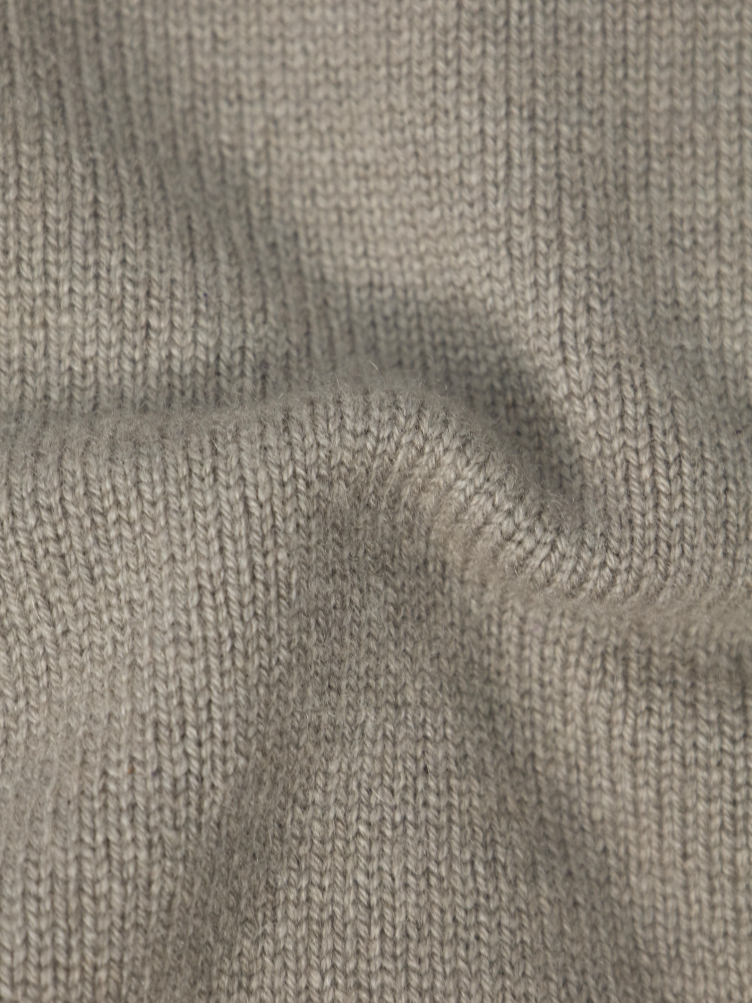 Doriani Cashmere Taupe Cashmere & Castorino Beaver Fur Knitwear