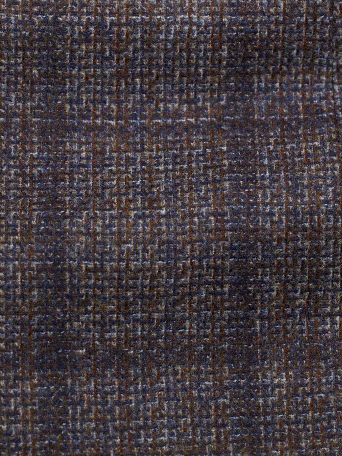Canali Warm Taupe & Blue Wool Windowpane Jacket