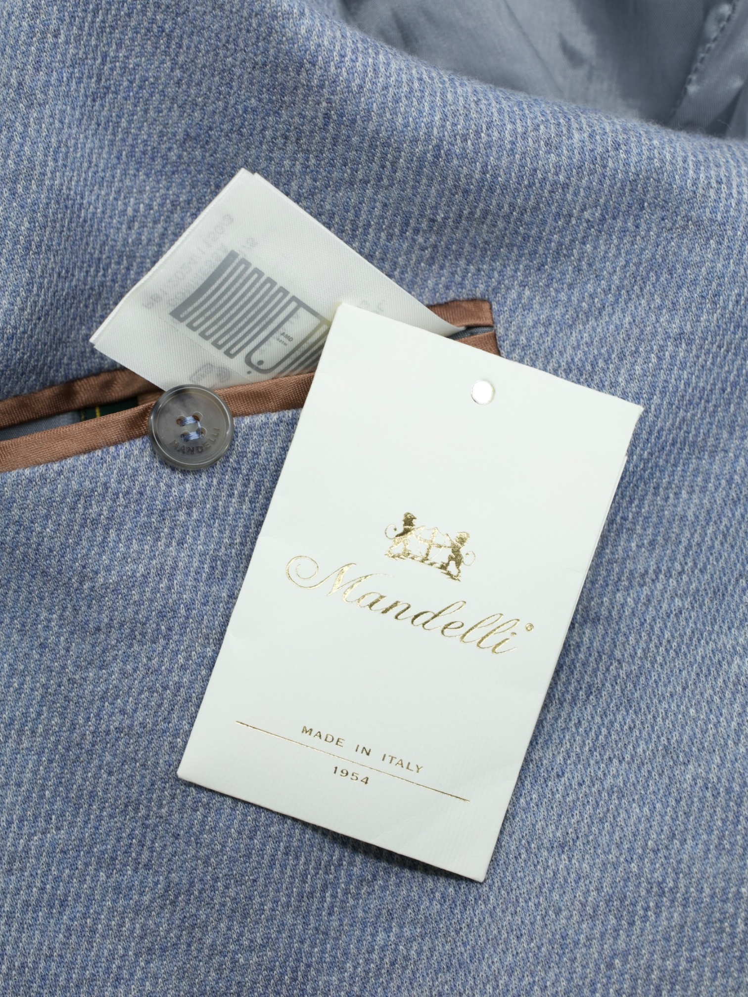 Mandelli Steel Grey Wool & Cotton Knitted Jacket