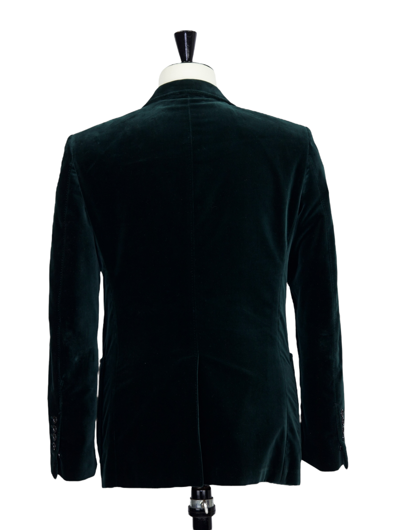 Tom Ford Emerald Green Cotton Velvet Shelton Smoking Jacket