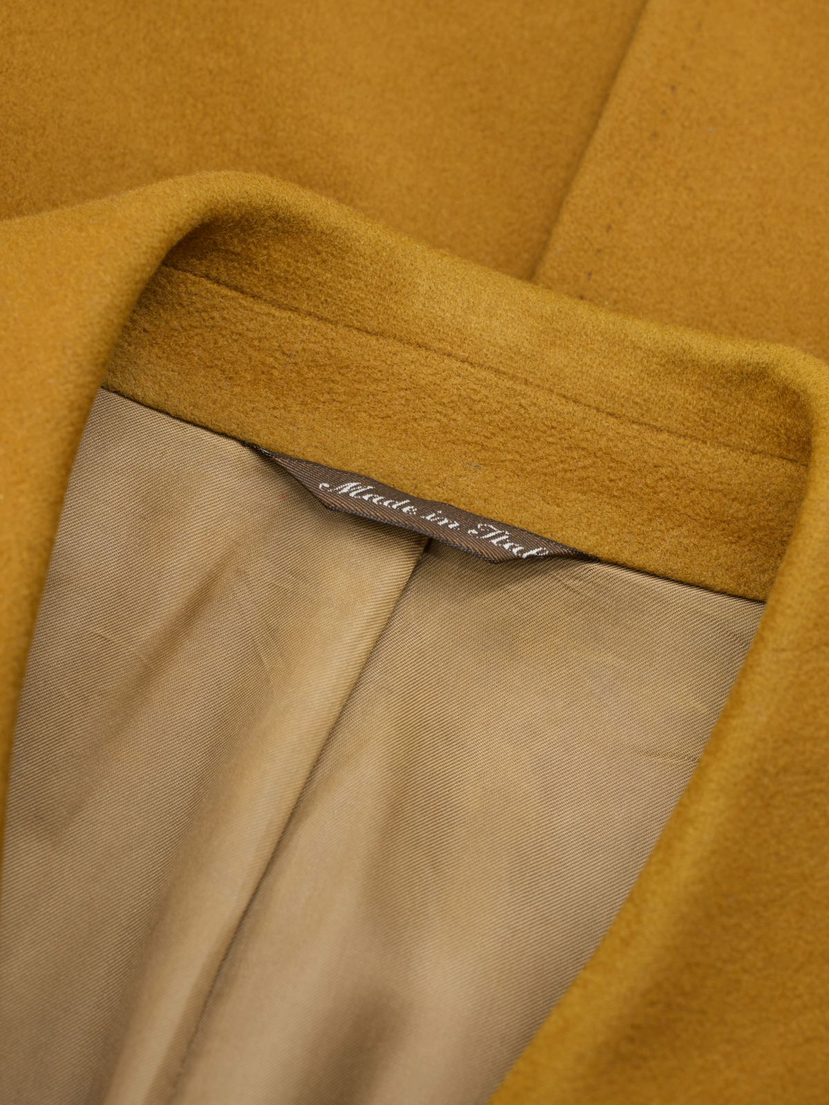 Canali Caramel Brown Vintage Wool & Cashmere Balmacaan Overcoat