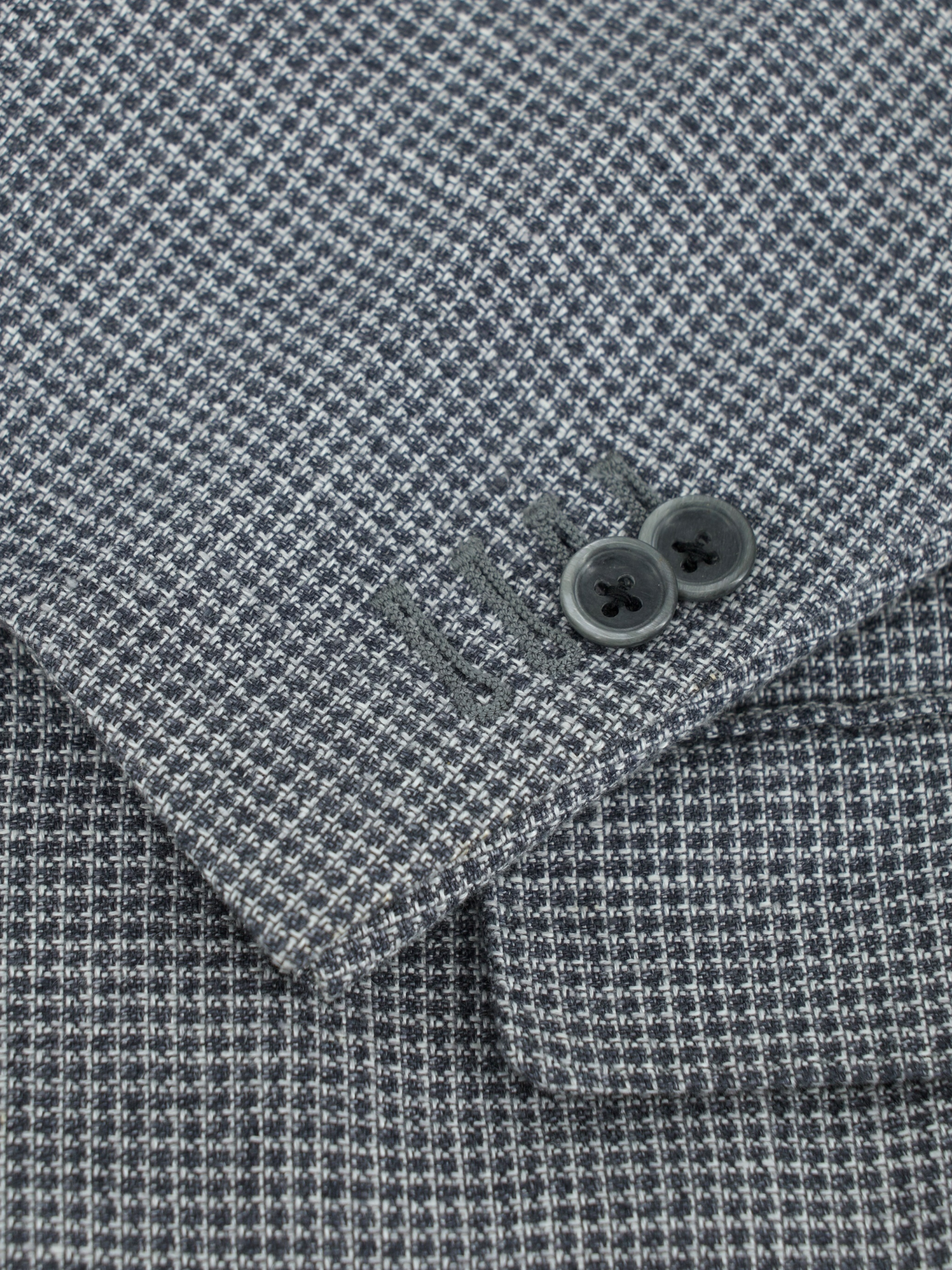 Corneliani ID Grey Hemp & Wool Micro-Pattern "Light Living" Jacket