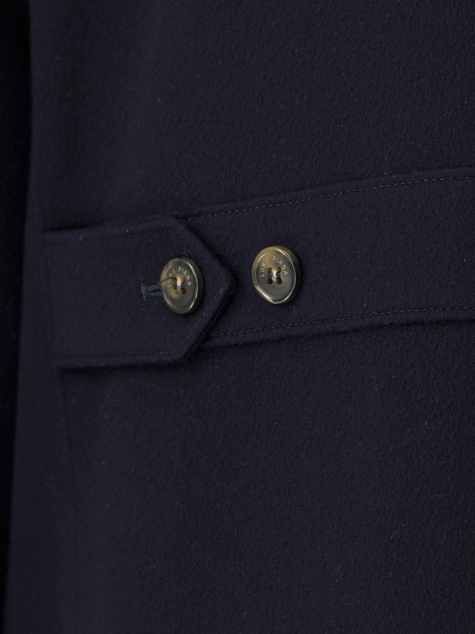 Loro Piana Navy Baby Cashmere Winter Voyager Caban Jacket