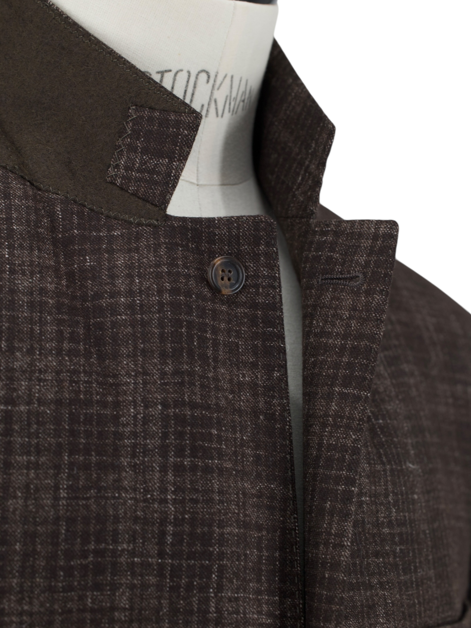 Brunello Cucinelli Dark Brown Wool, Silk, Linen & Cashmere Mélange Jacket