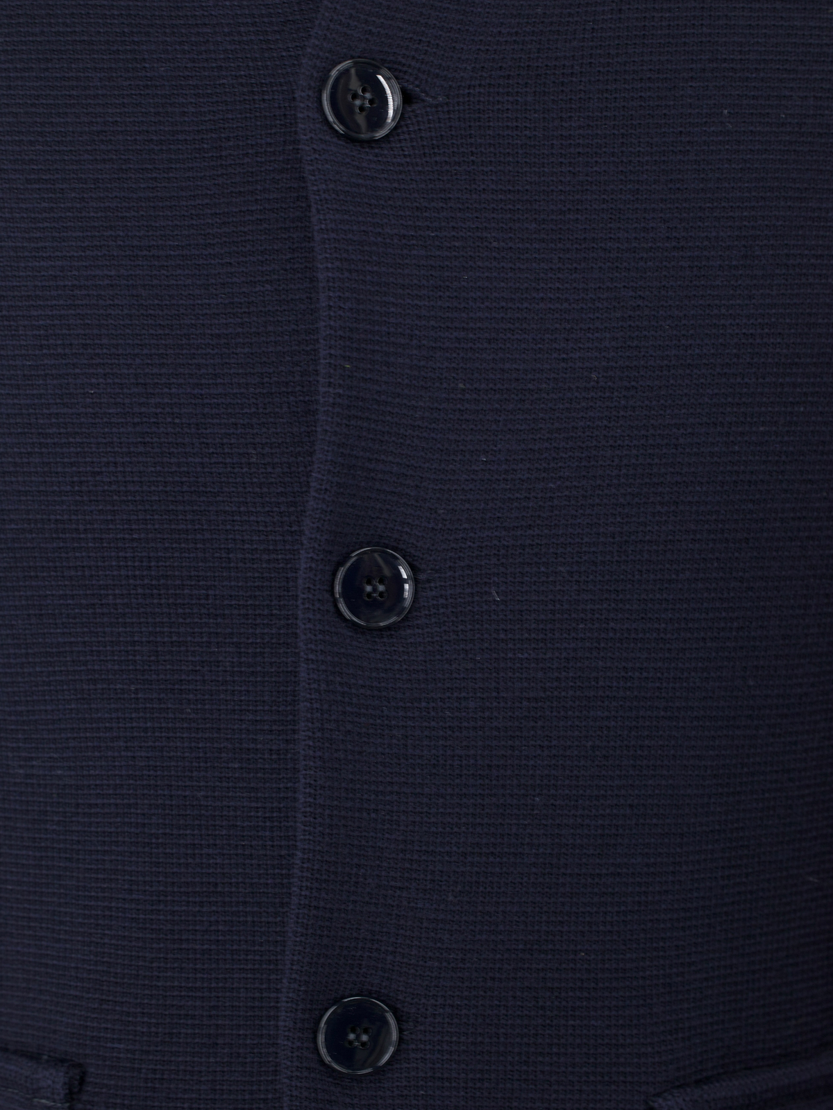 Zanone Navy Rainwool Bomberjacket Cardigan