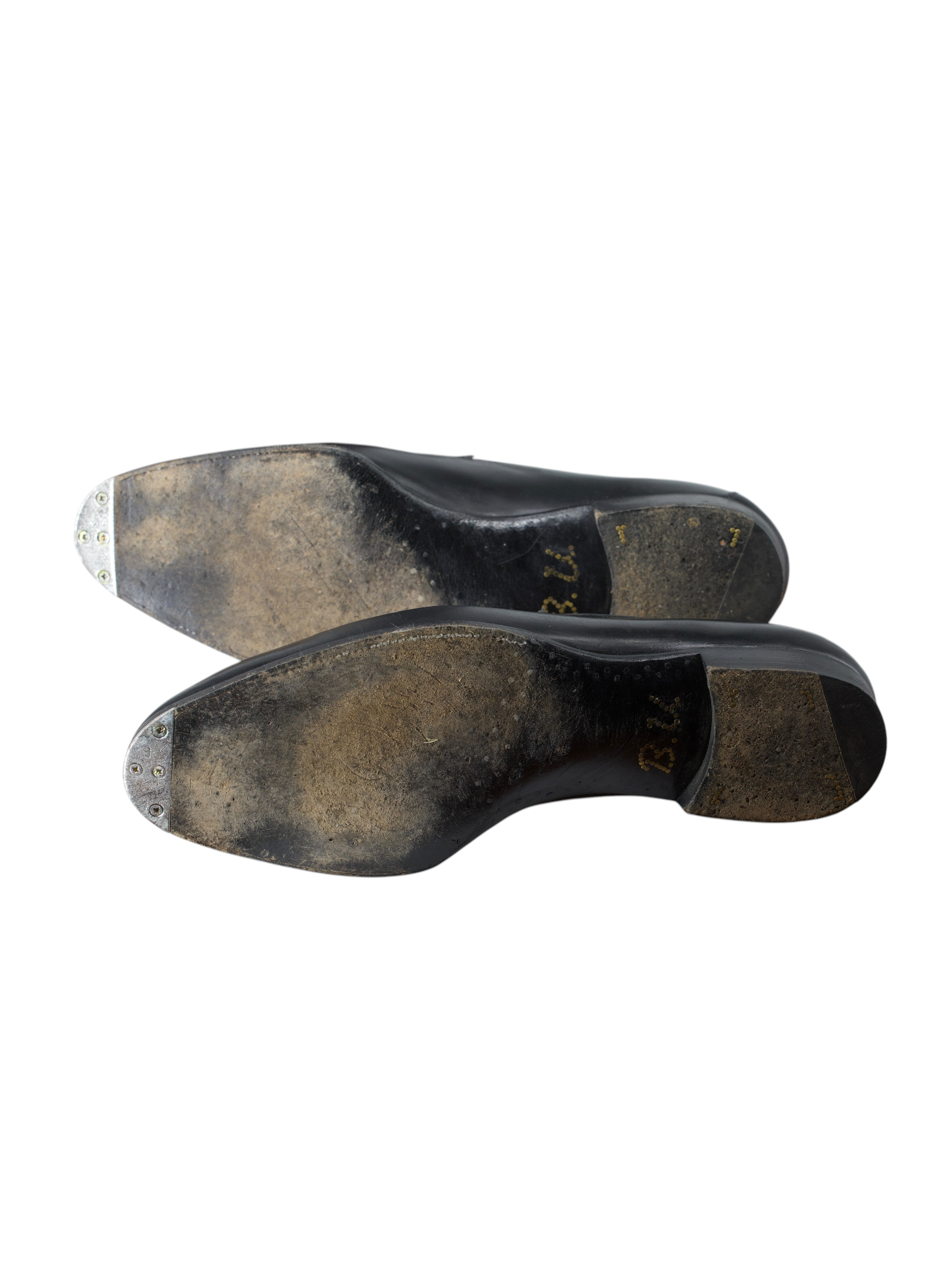Saint Crispin's Black Calfleather & Crocodile-Strap Penny Loafer