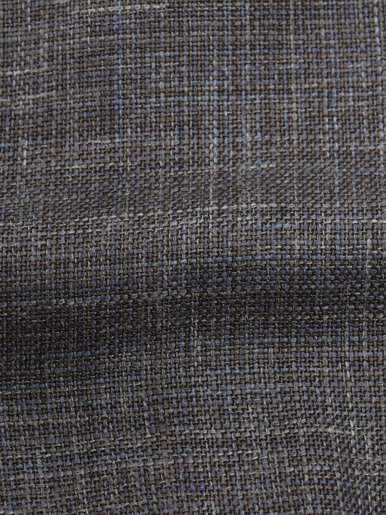 Mandelli Light Brown & Ice Blue Wool, Silk & Linen Melange Summer Bomberjacket