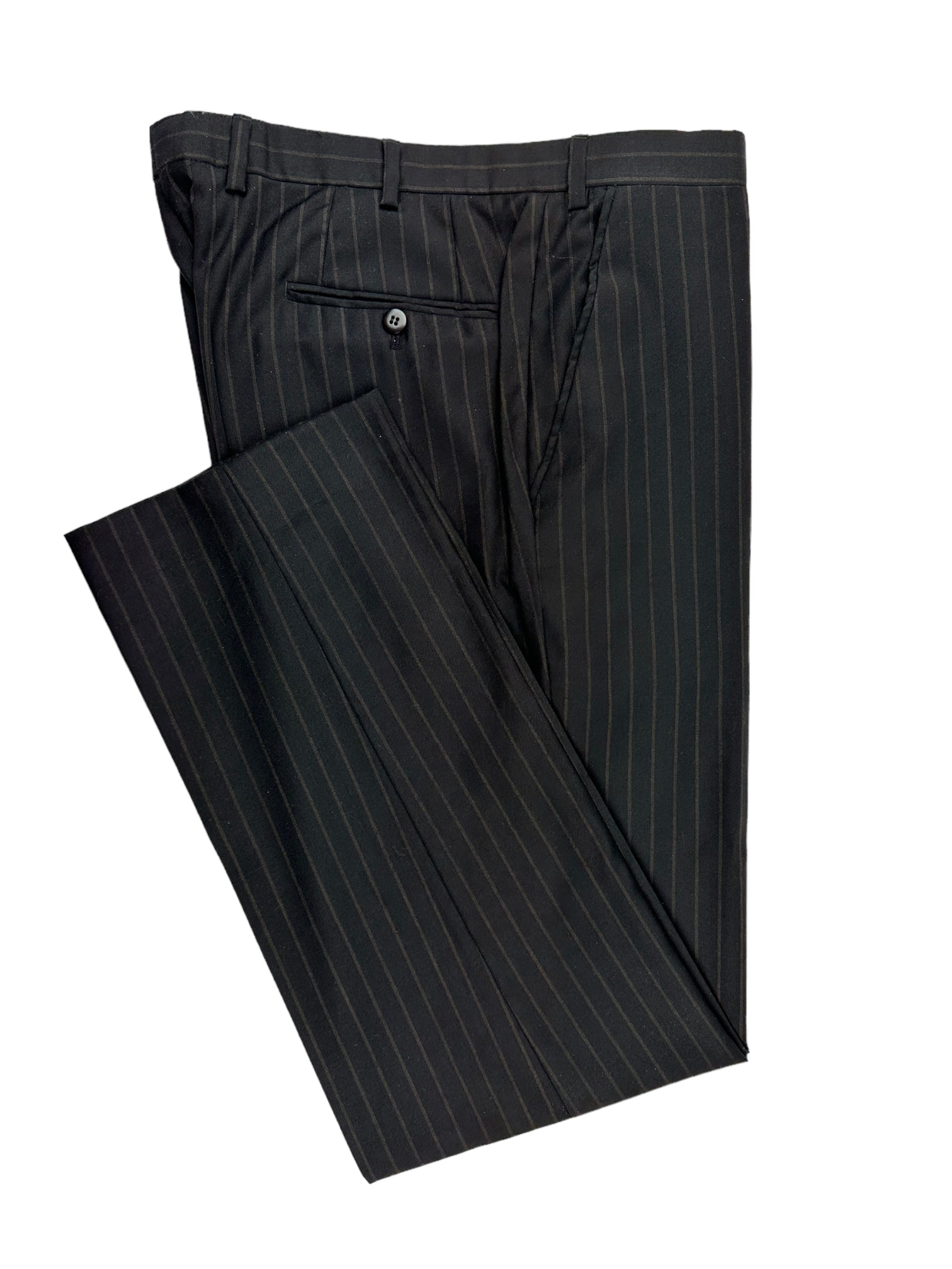 Brioni Black Super 170's Pinstripe Suit