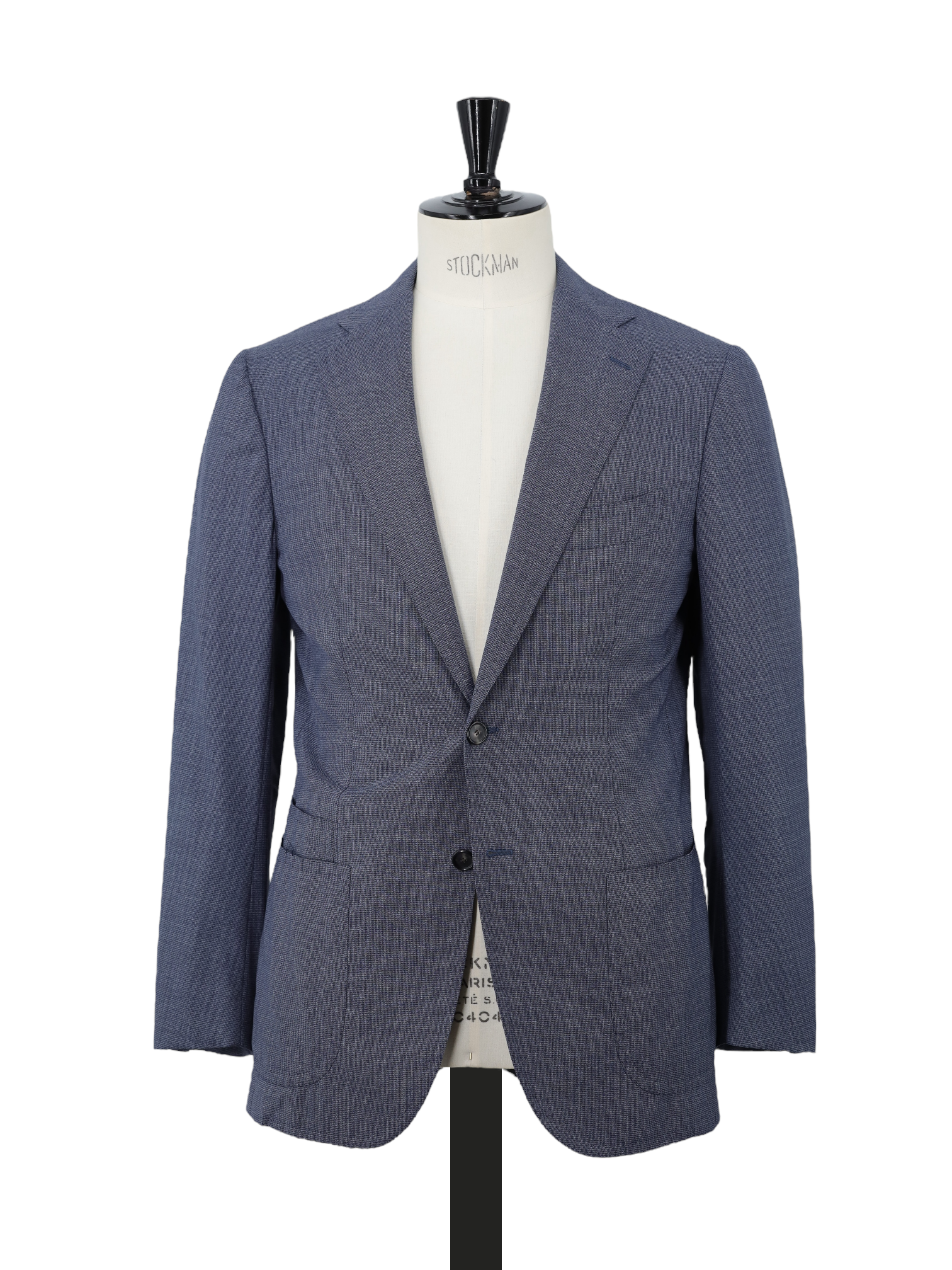 Cesare Attolini Steel Blue Super 150's Puppytooth Jacket