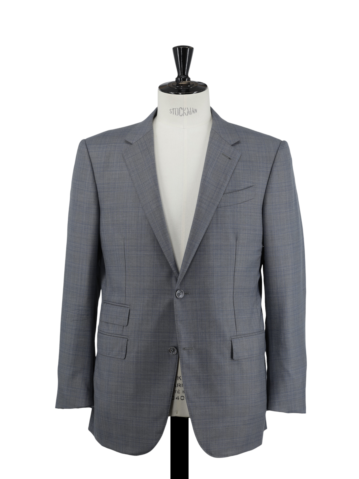 Ermenegildo Zegna Grey & Blue 15milmil15 Checkered Suit