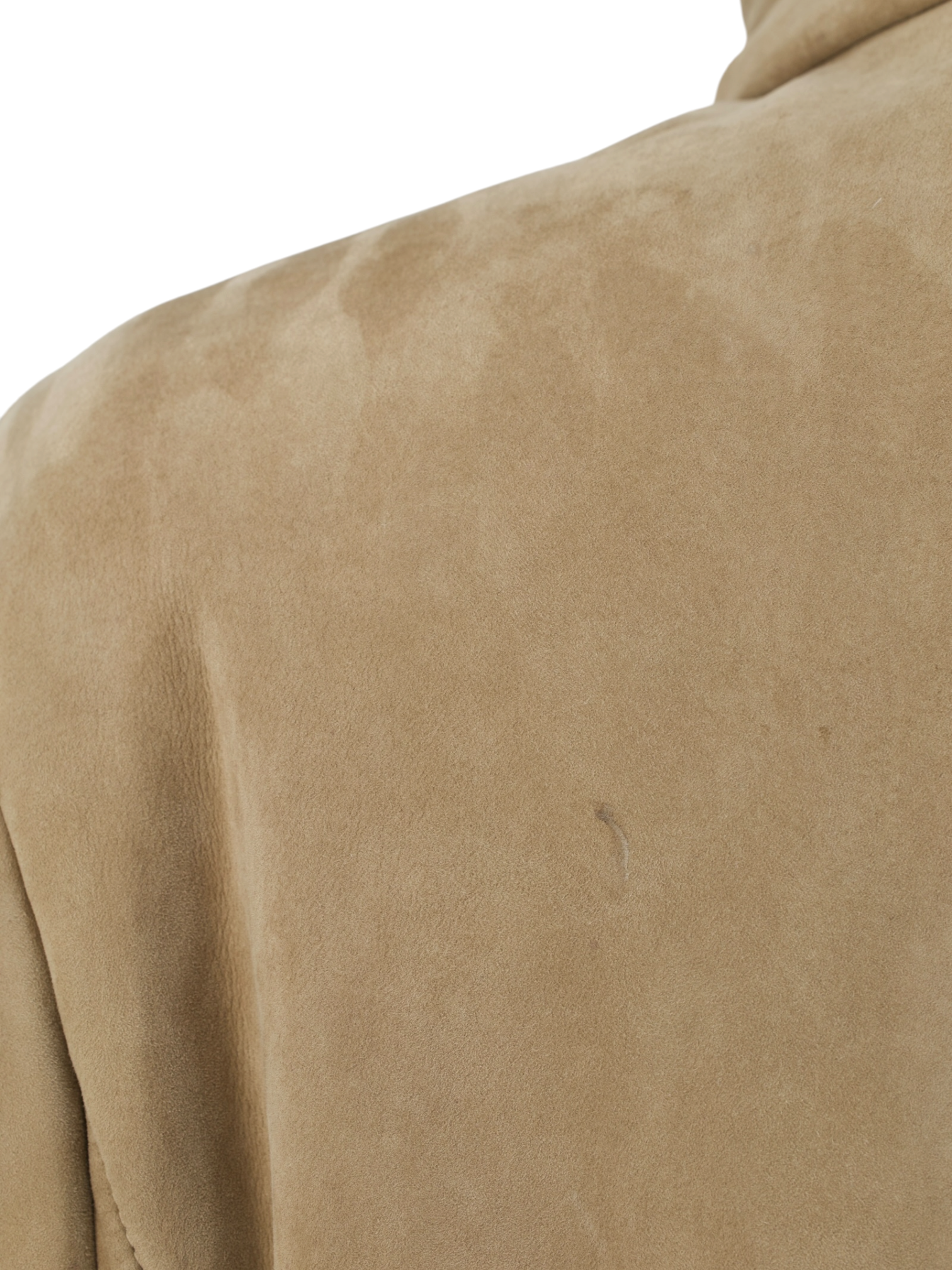 Brunello Cucinelli Beige Suède Lammy Coat