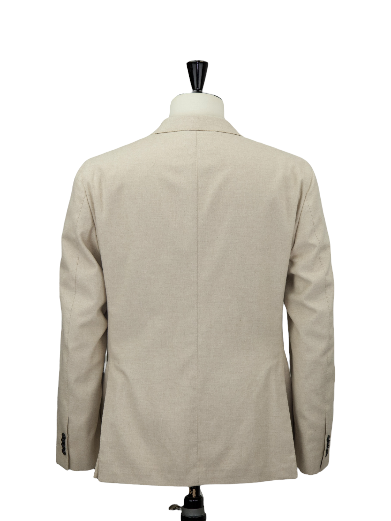 Caruso Taupe Soft Cotton Herringbone Aida Jacket