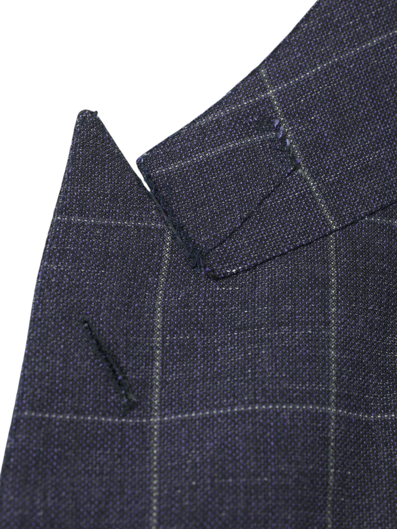 Tom Ford Dark-Indigo Wool, Linen & Silk Windowpane Windsor Jacket