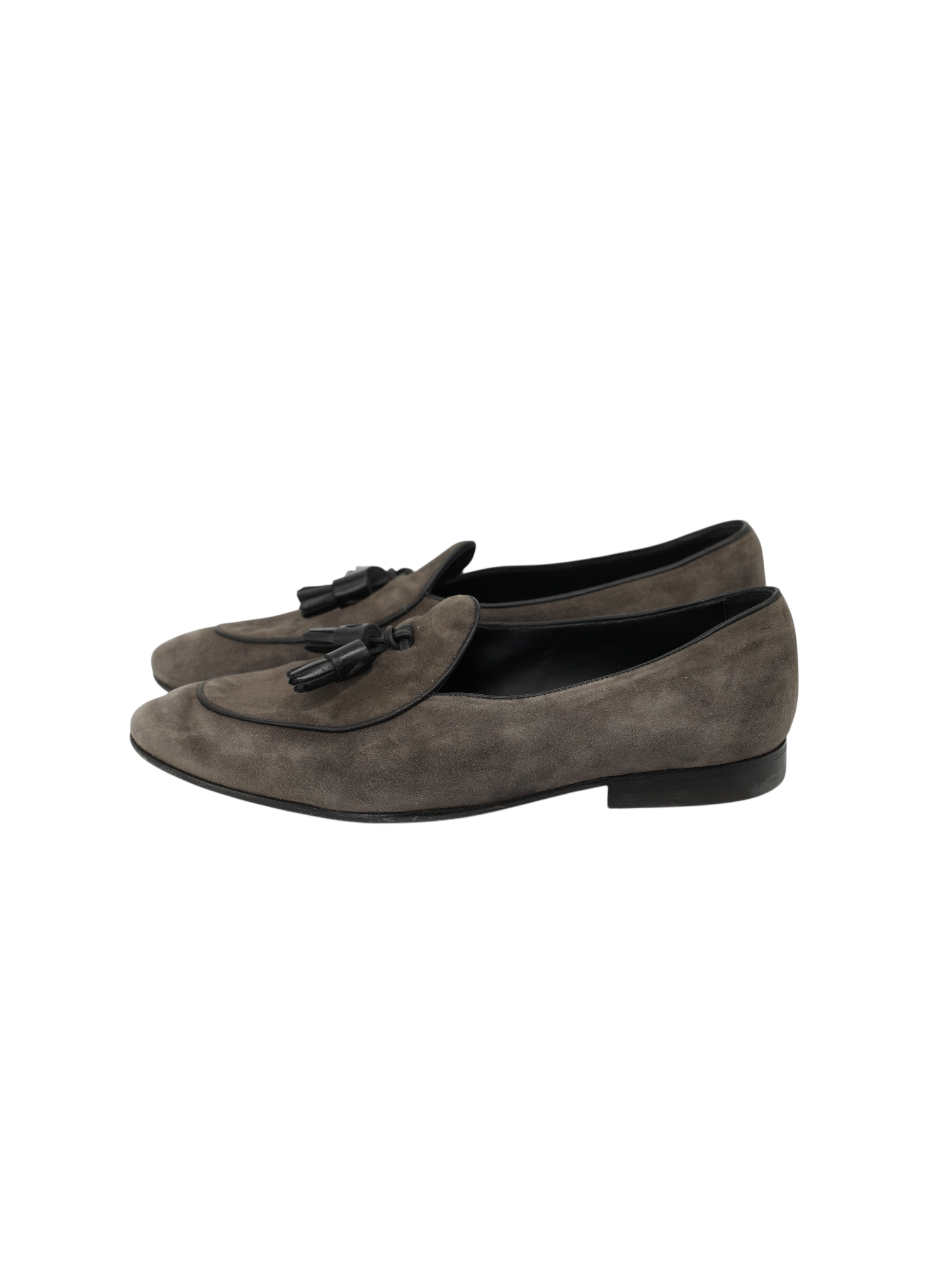 Paolo Scafora Grey Suede Belgian Loafer