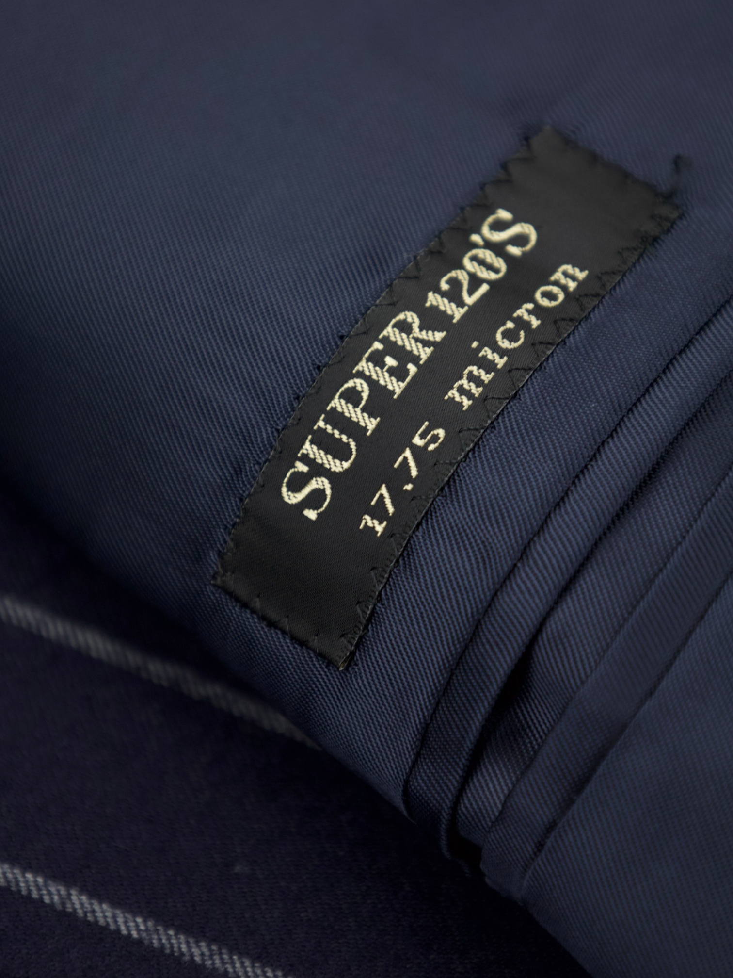 Corneliani Navy Super 120's Wool Flannel Chalkstripe Suit