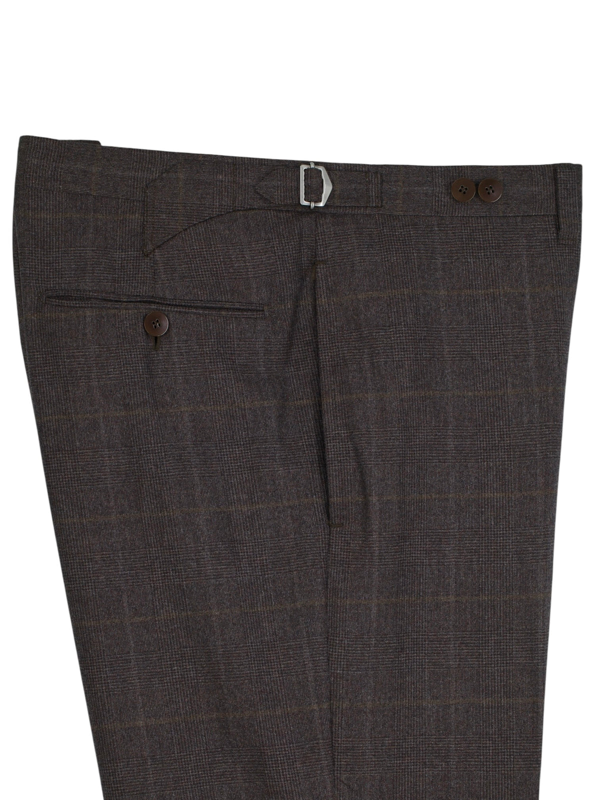 Cesare Attolini Dark Taupe Cashmere & Silk Checkered Winter Suit