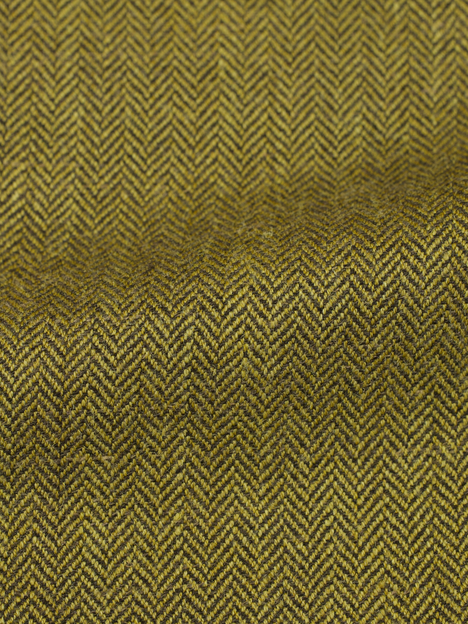 Caruso Gold Wool, Silk & Linen Herringbone Jacket