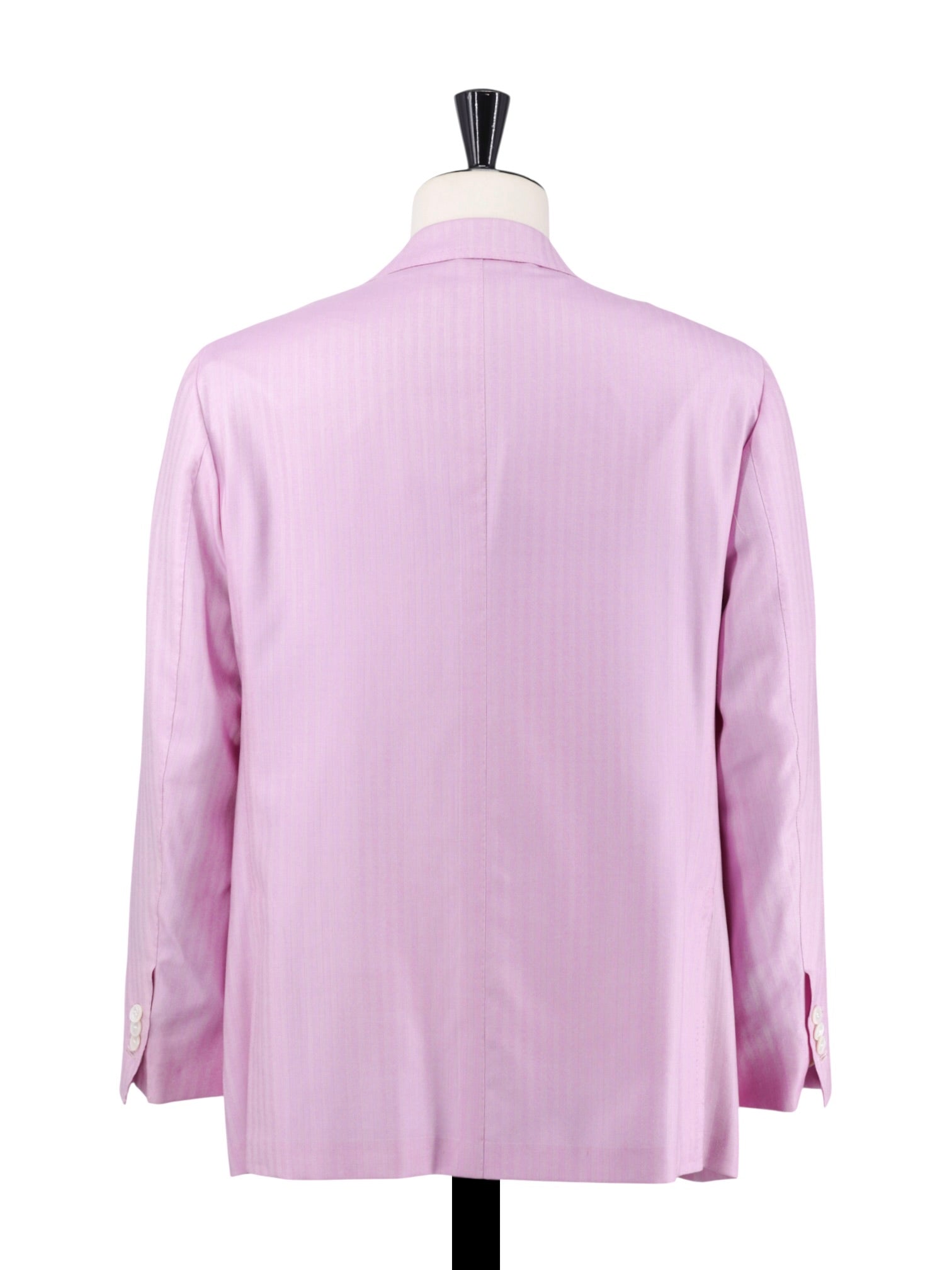 Kiton Pink Cashmere & Silk Herringbone Summer Jacket