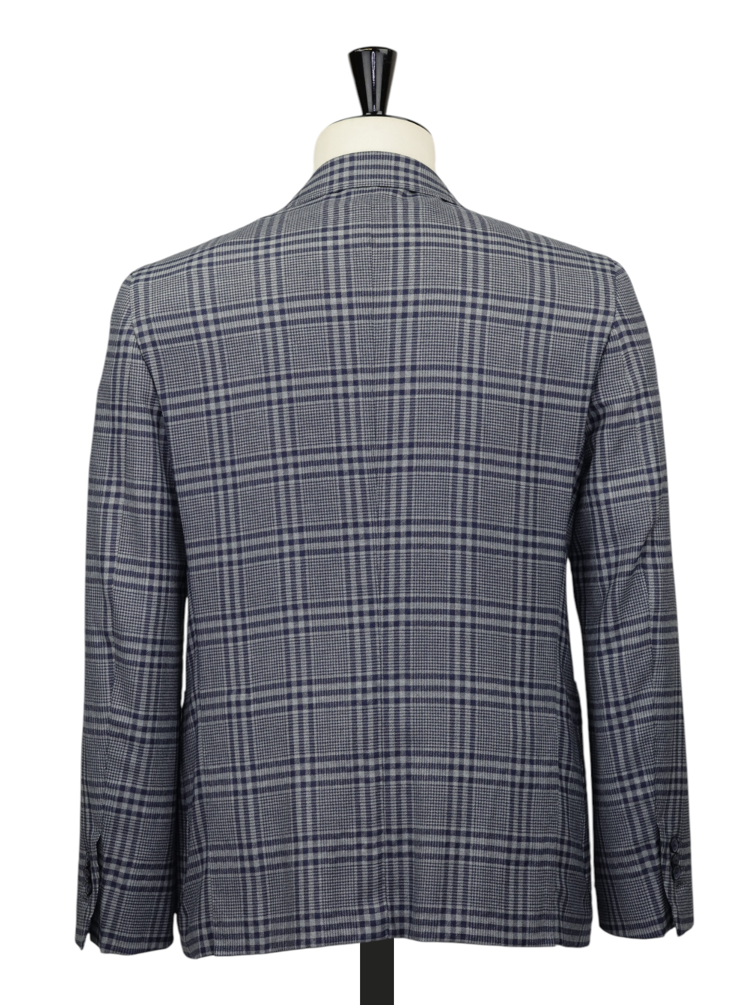 Mauro Blasi Light Grey Cashmere & Stretch Glenplaid Jacket