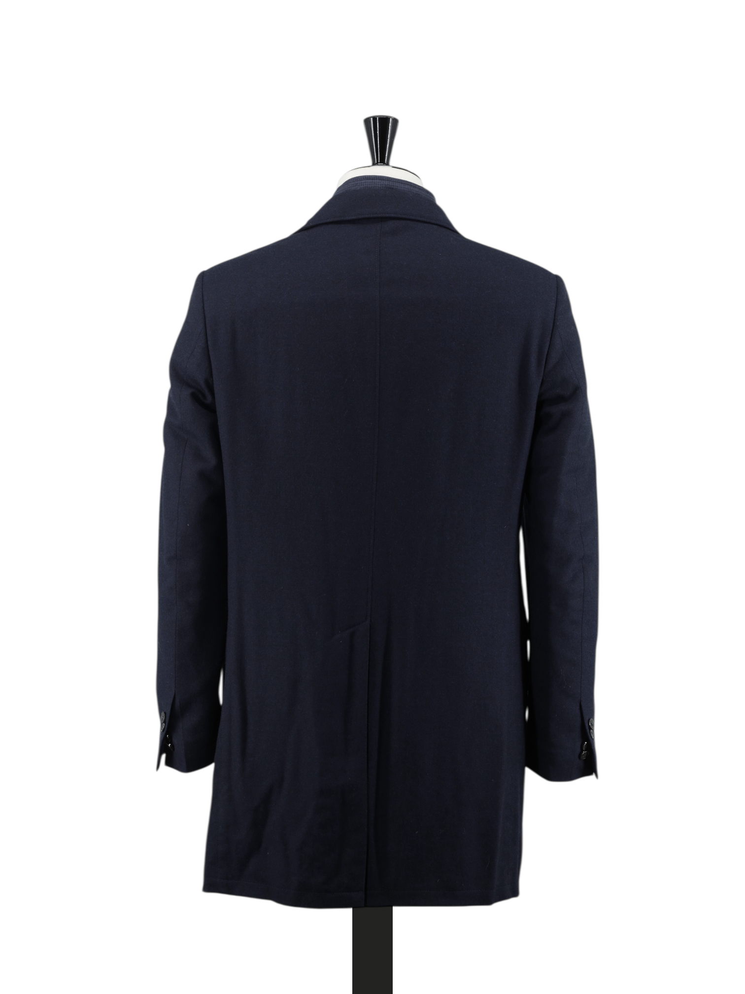 Corneliani ID Navy Virgin-Wool Weather-Proof Overcoat