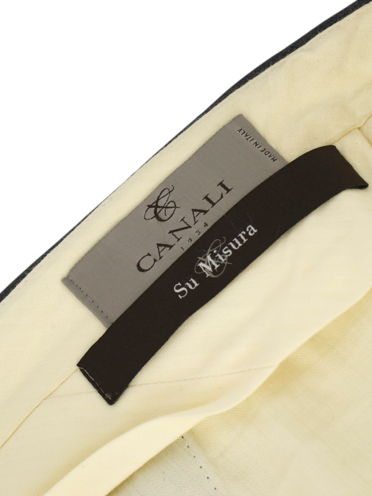 Canali Charcoal Fine-Wool Essential Twill Trousers