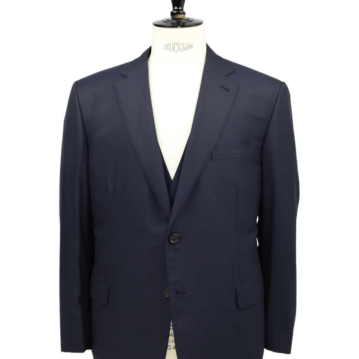Brioni Navy Essential 3-Piece Super 160's Suit