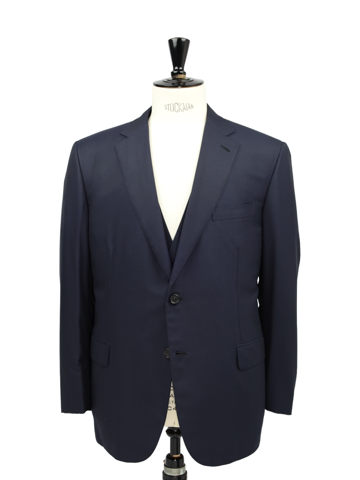 Brioni Navy Essential 3-Piece Super 160's Suit