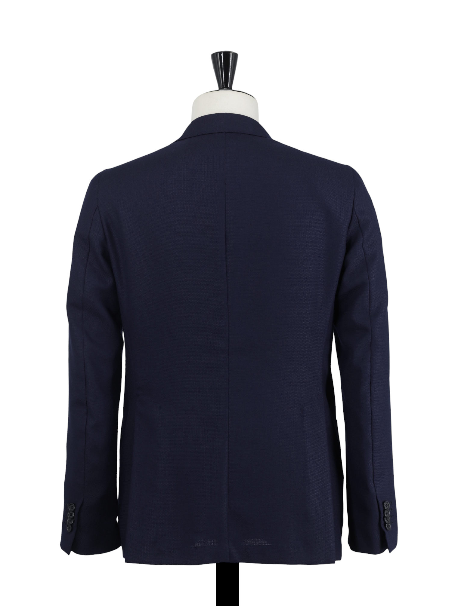 E. Formicola Navy Lightweight-Wool Hopsack Blazer Jacket