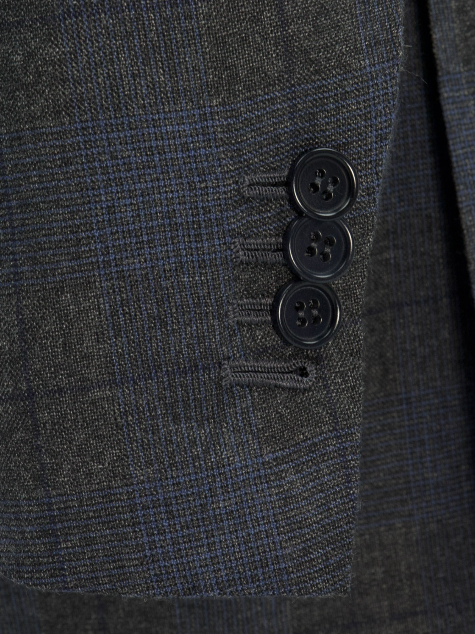 Kiton Dark Grey Cashmere & Bolivian Vicuna Glenplaid Suit