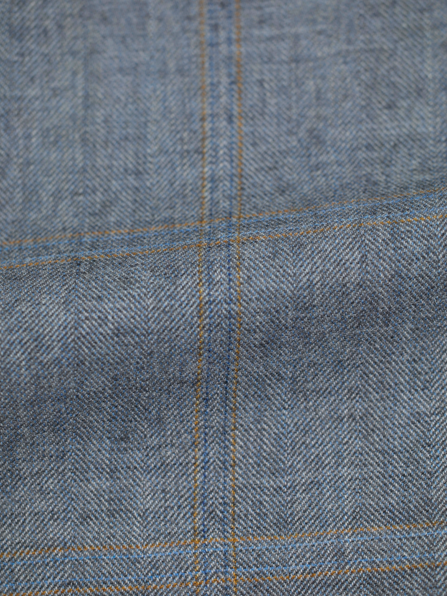 Kiton Grey Pure Cashmere Multicolor Windowpane Jacket