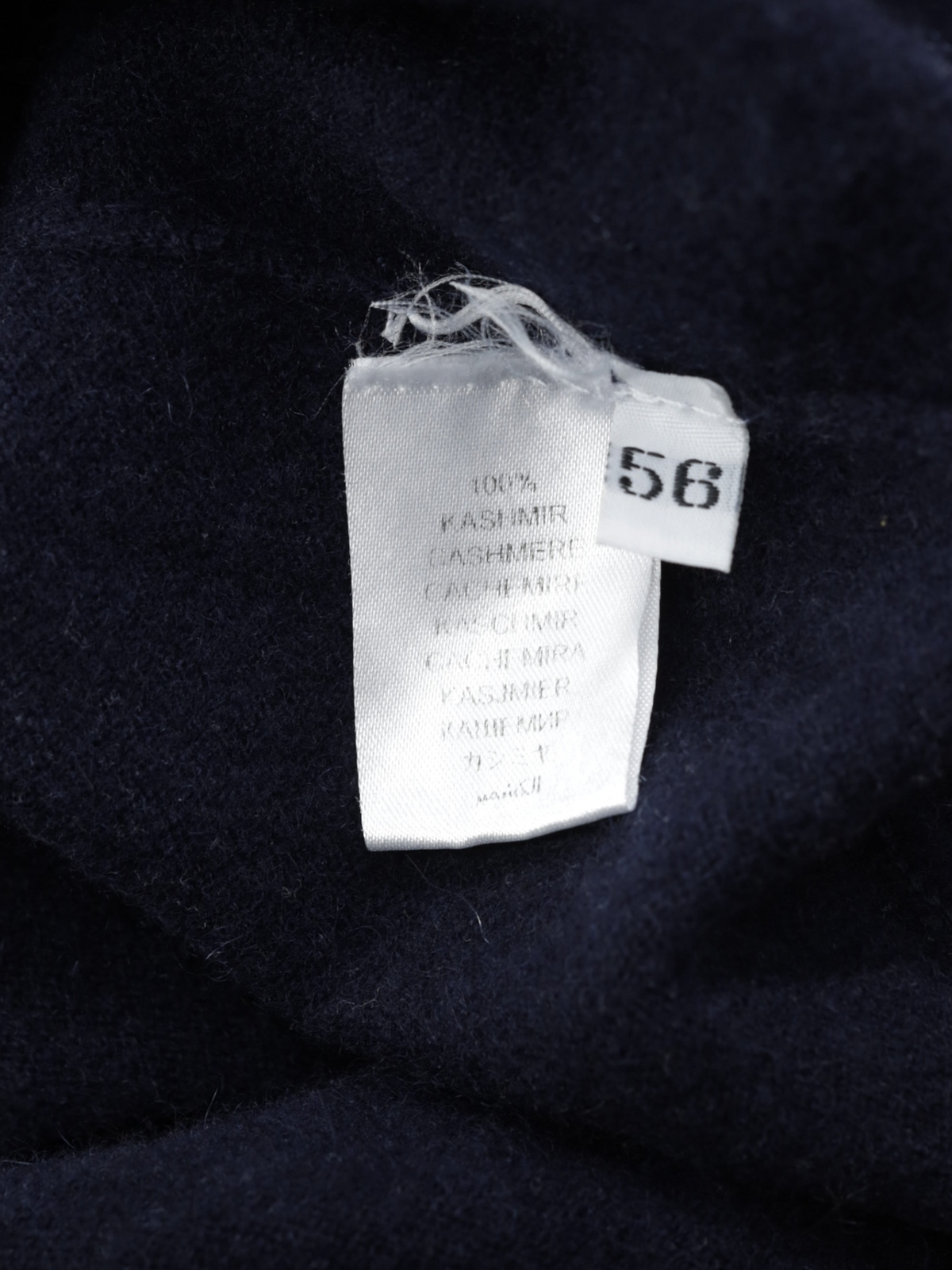 Doriani Navy Pure Cashmere Turtleneck Sweater